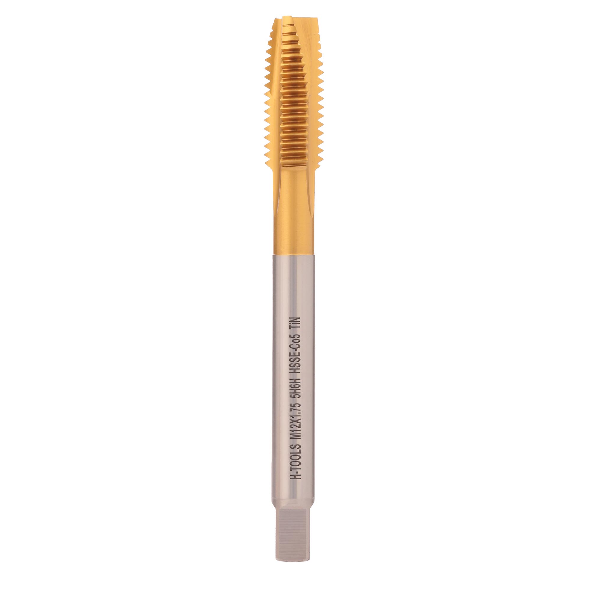 Метчик машинный H-Tools М12х1,75 DIN376 HSSE-TiN 5h6h B/4-5P 116X01-D2-0120