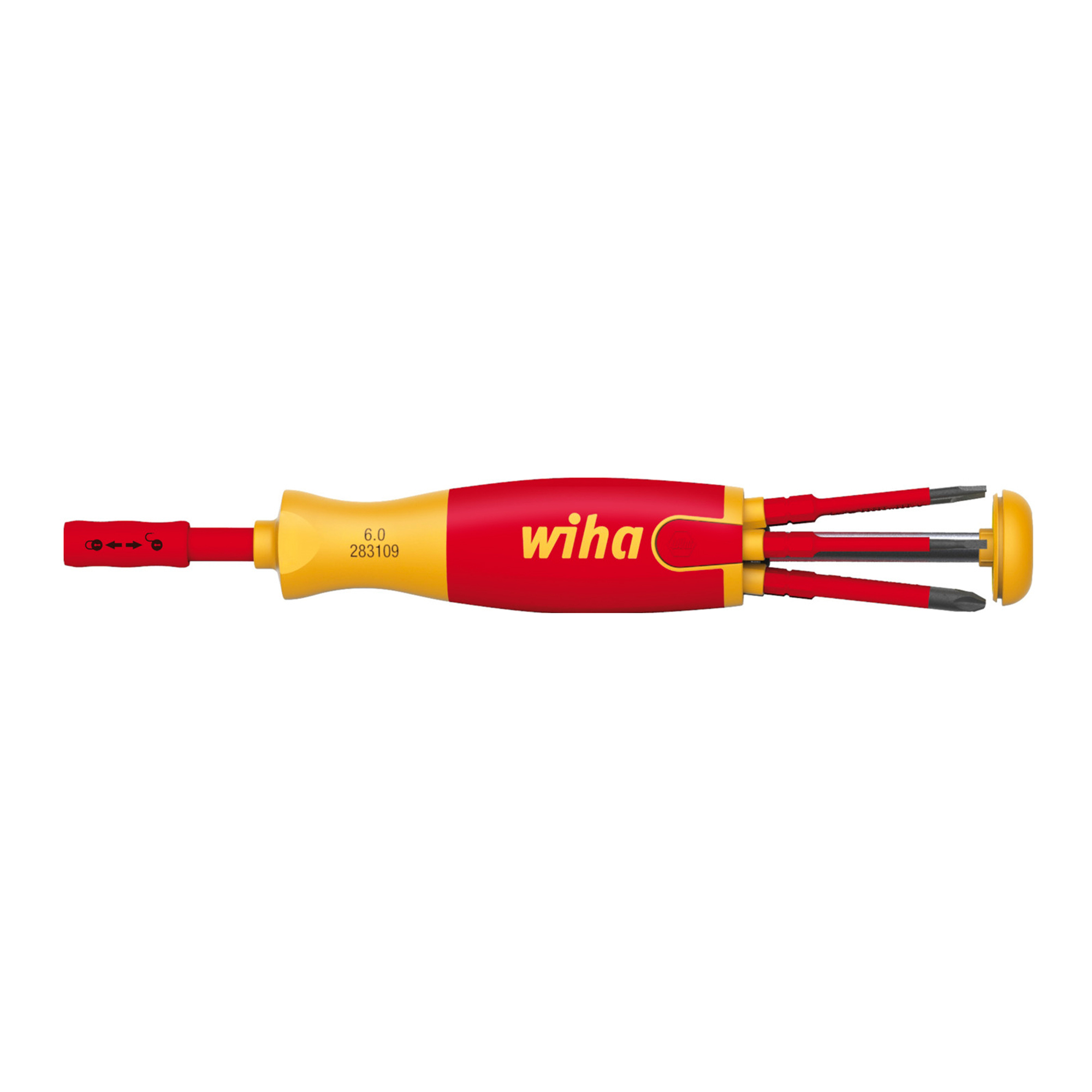 Отвертка диэлектрическая с набором бит LiftUP Electric 6шт Wiha 2831 38611