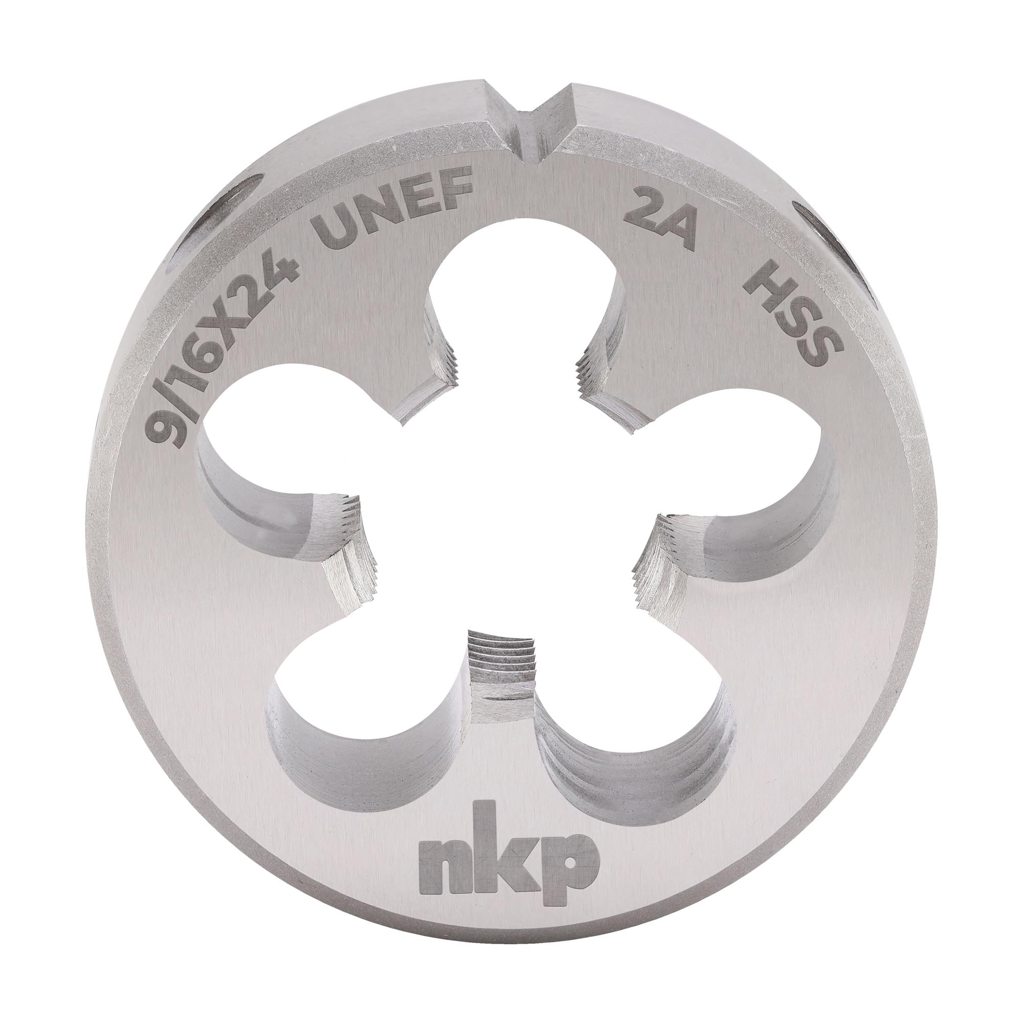 Плашка дюймовая NKP UNEF 9/16"-24 HSS DIN22568 38x10мм 248916N