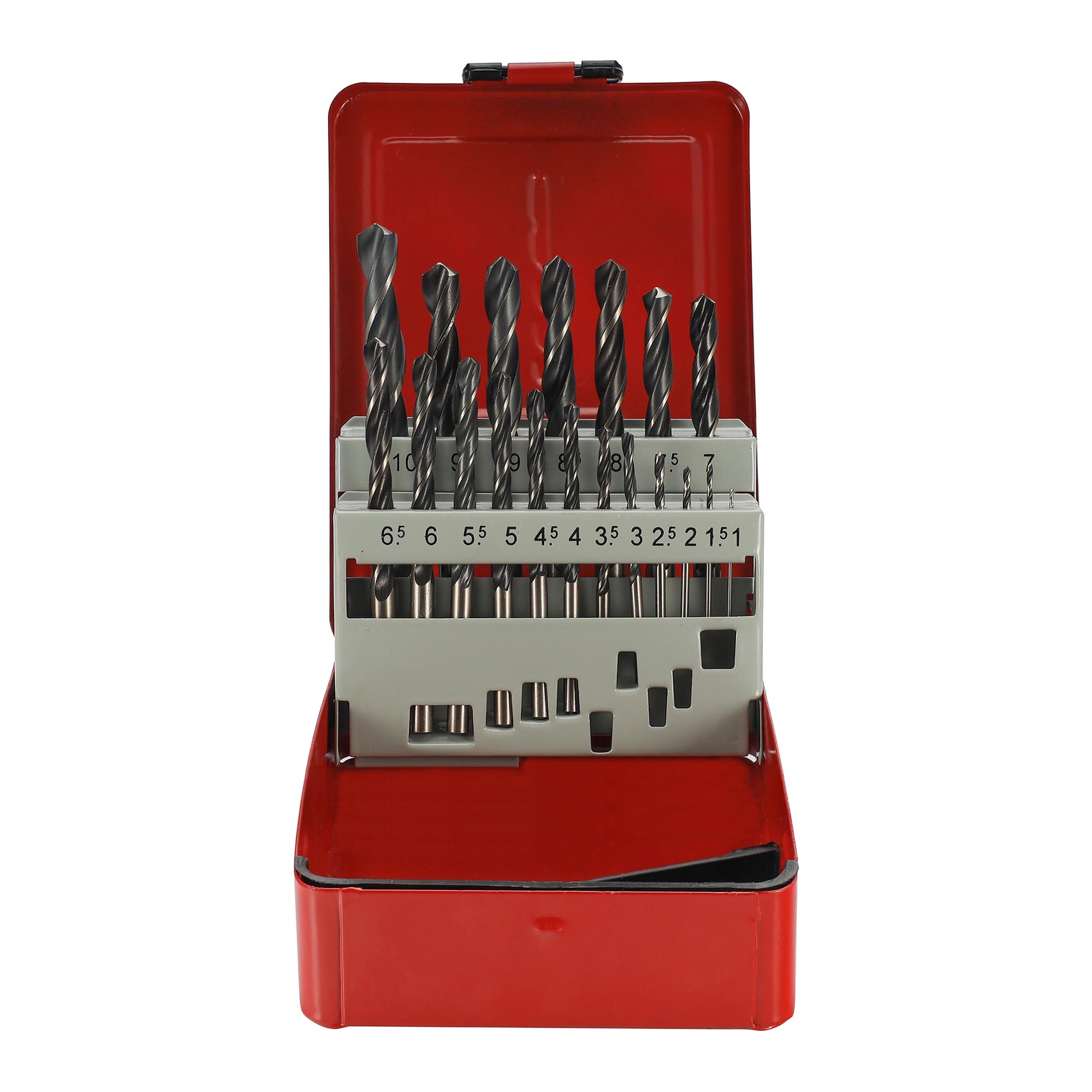 Набор сверл по металлу H-Tools 1-10мм 19шт HSS 118° DIN338 205212HT