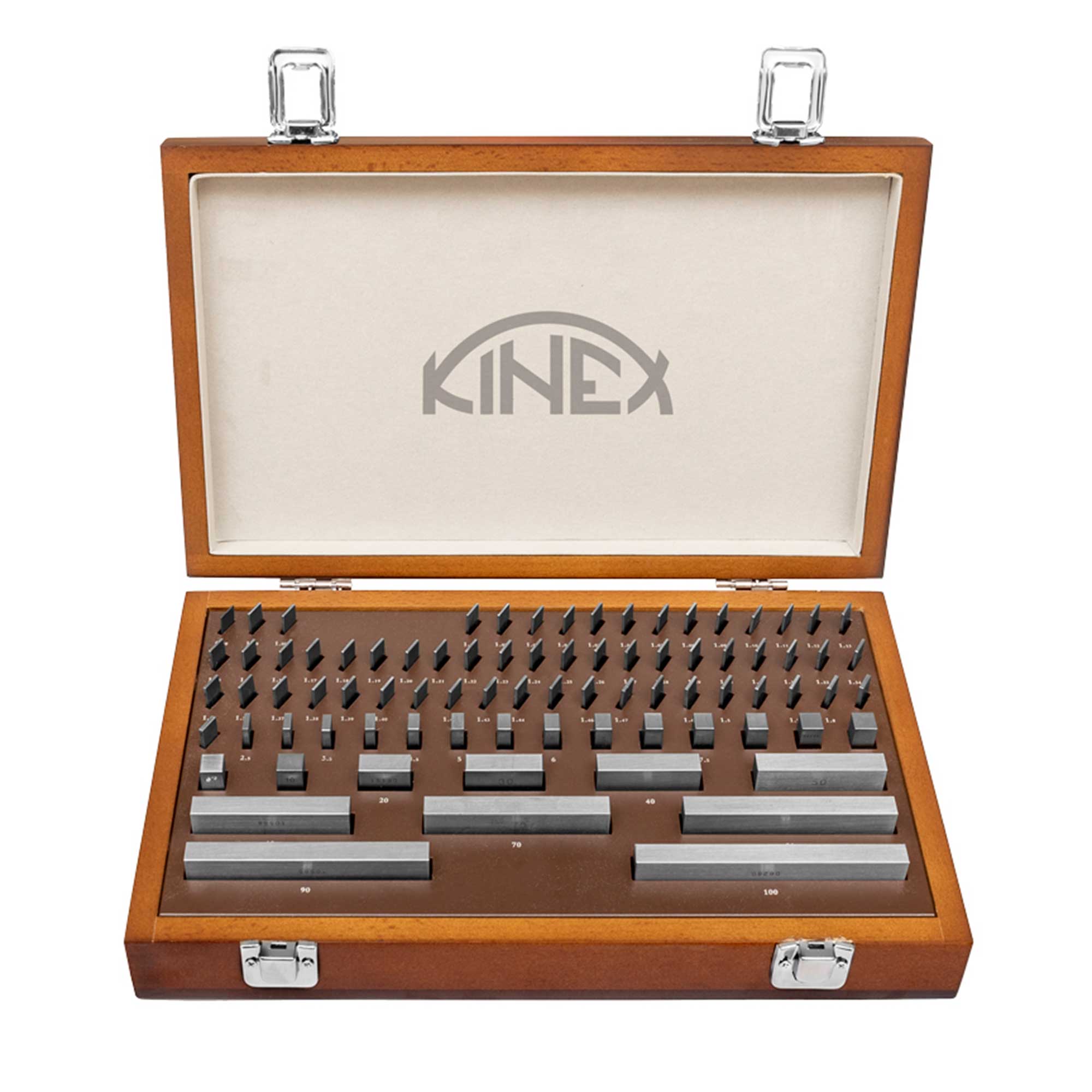 Набор концевых мер длины КМД 1-100мм кл.1 38шт Kinex 1046-13-038