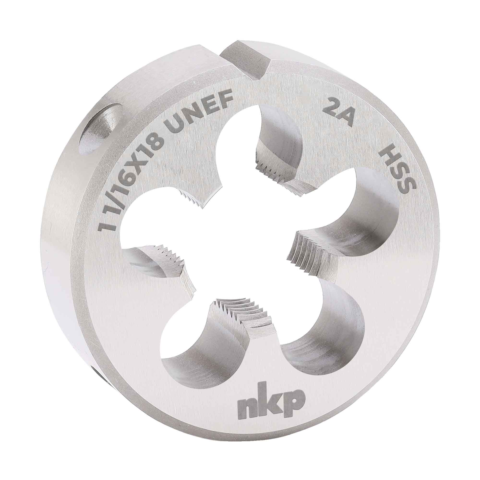 Плашка дюймовая NKP UNEF 1,1/16"-18 HSS DIN22568 65x18мм 248116N