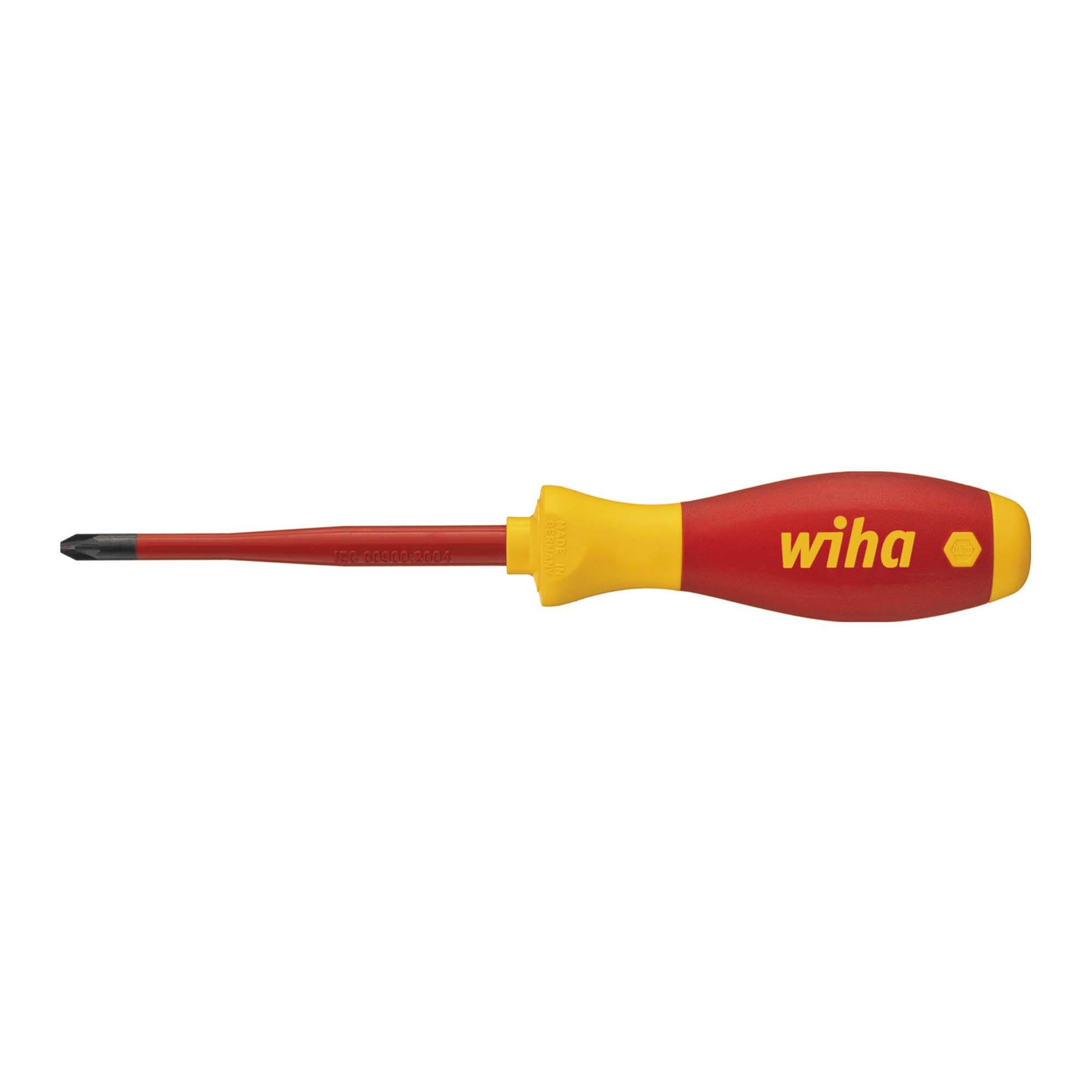 Отвертка диэлектрическая SoftFinish Electric SlimFix PZ2х100мм Wiha 3241 39567 (SB)