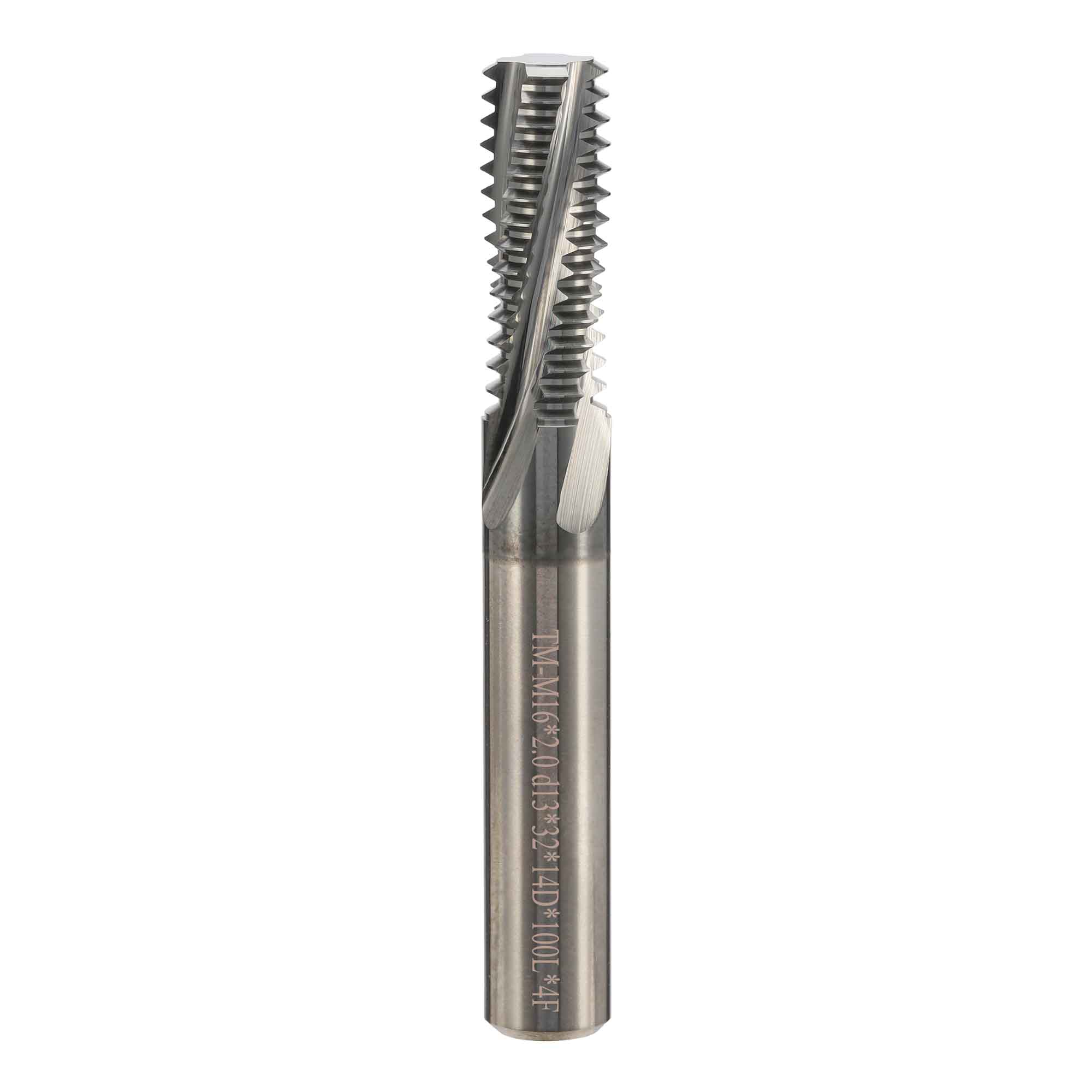 Резьбофреза полнопрофильная М16х2,0 52Hrc AlCrN 2xD 4F 60° BSKT BSE000F025