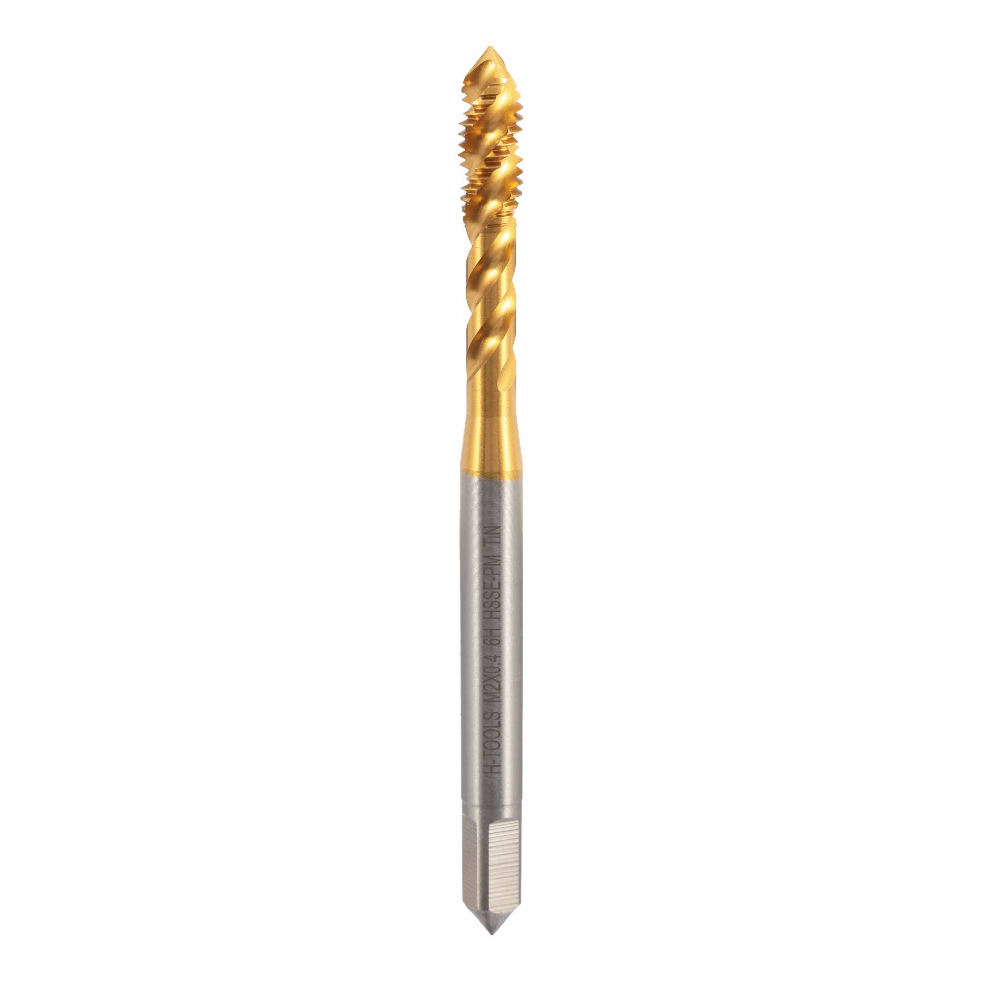 Метчик винтовой машинный H-Tools HSSEPM TiN DIN371C R45 6h М2х0,4 30129THT