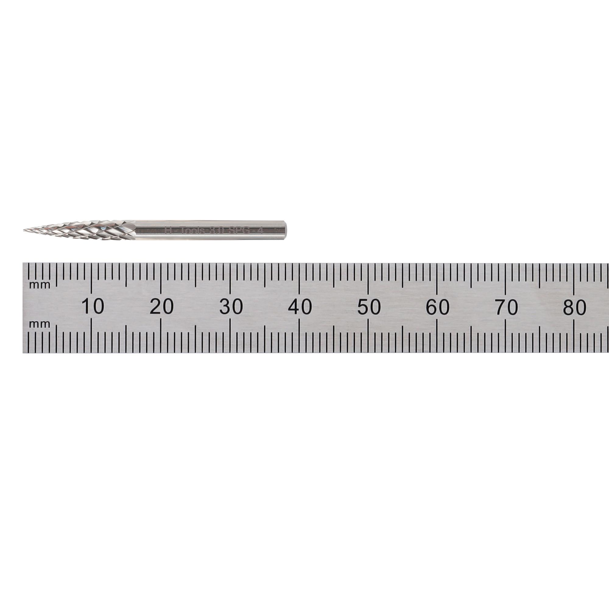 Бор-фреза твердосплавная H-Tools G(SPG) 3,0x13x38x3мм HM 116049HT