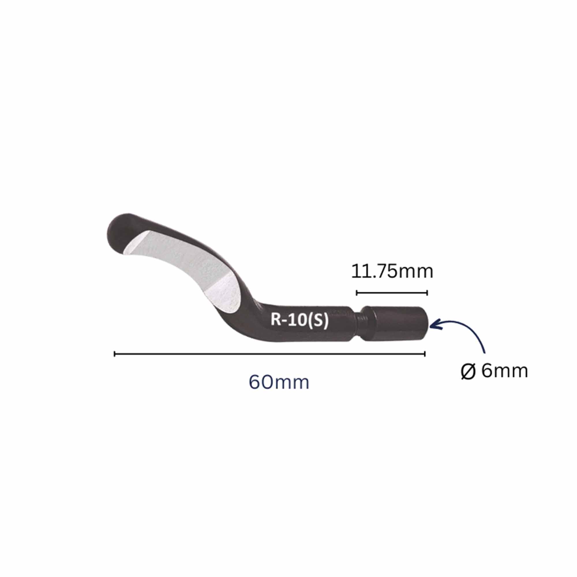 Лезвие для фаскоснимателя d.6,0мм R-10(S) HSS CP GRATEX 13100