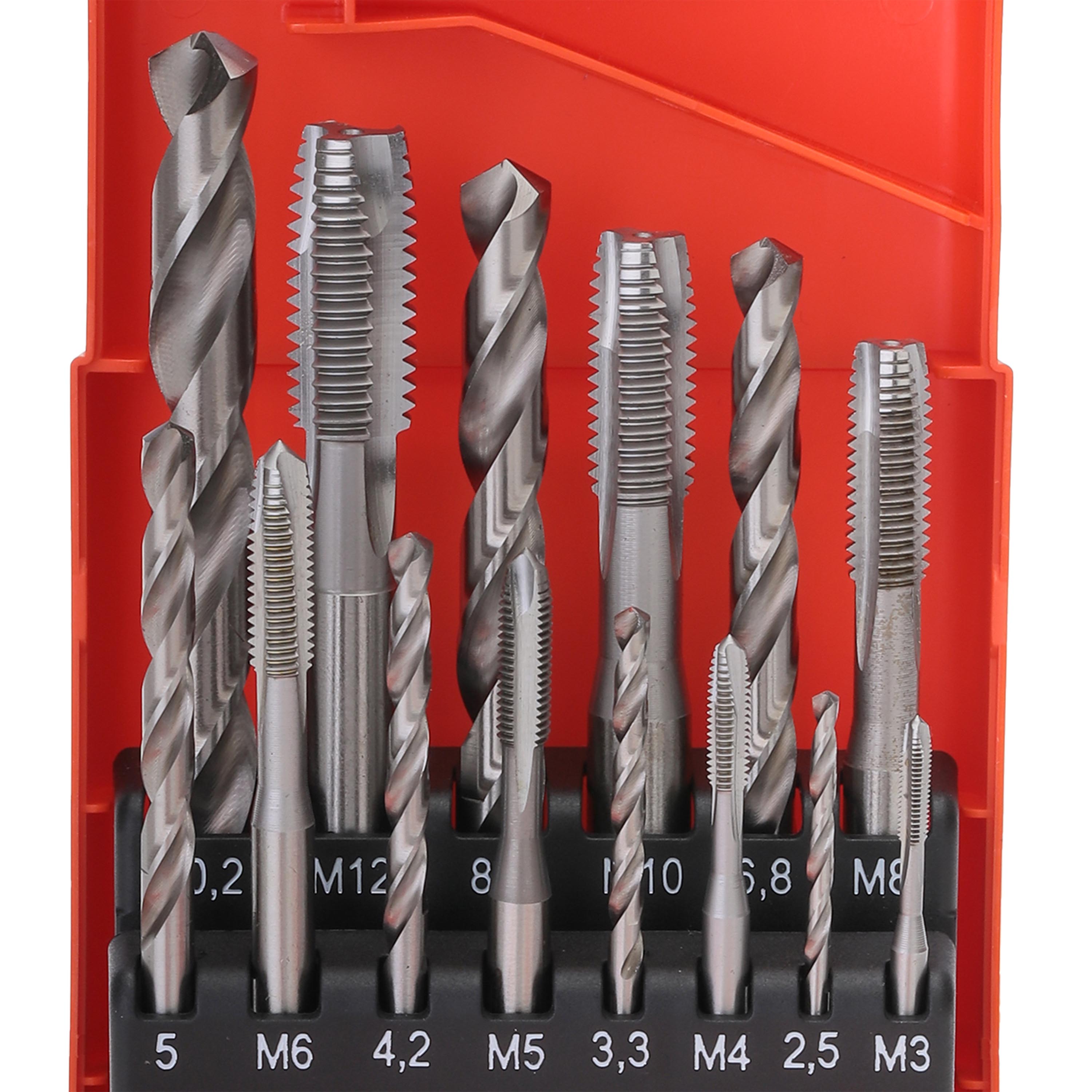 Набор машинных метчиков Bucovice Tools M3-M12 HSSE DIN371/376 14пр 104003