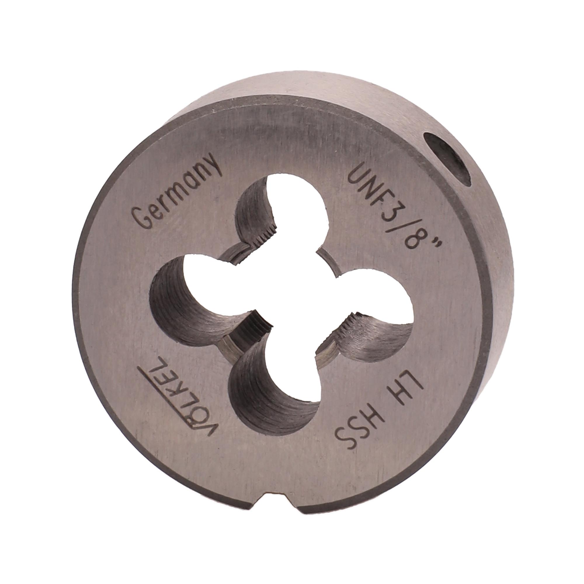 Плашка левая Volkel UNF 3/8"-24 HSS DIN EN 22568 2A 30x11мм V24218