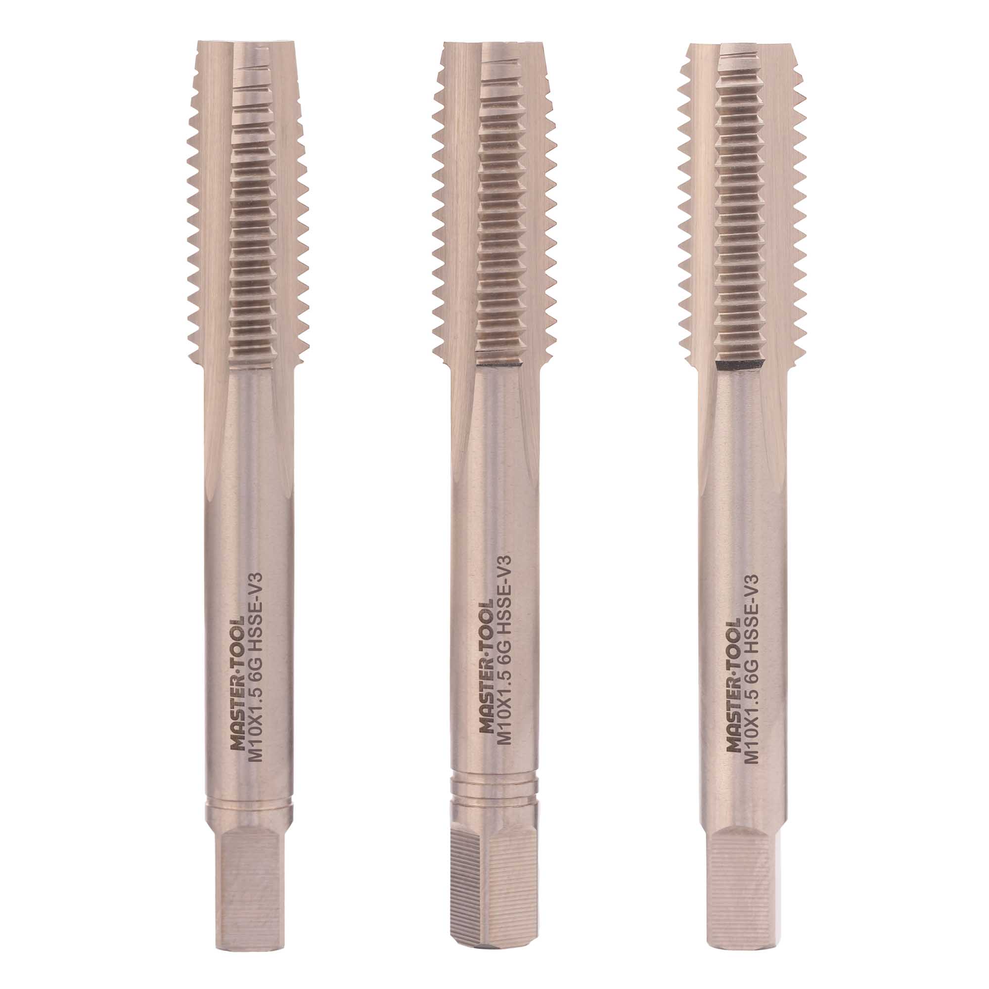 Набор метчиков 3шт Master-tool М10х1,5 HSSEV3 DIN352 6g 314230HT