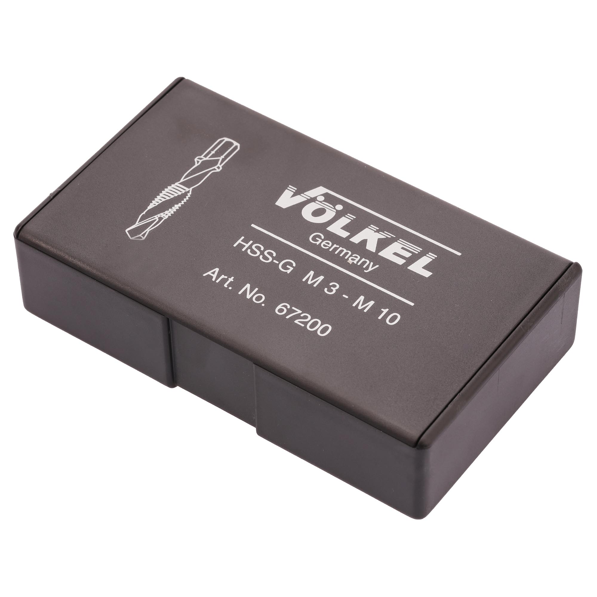 Набор метчиков для шуруповерта 3 в 1 M3-M10 HSS-G 7пр Volkel 67200