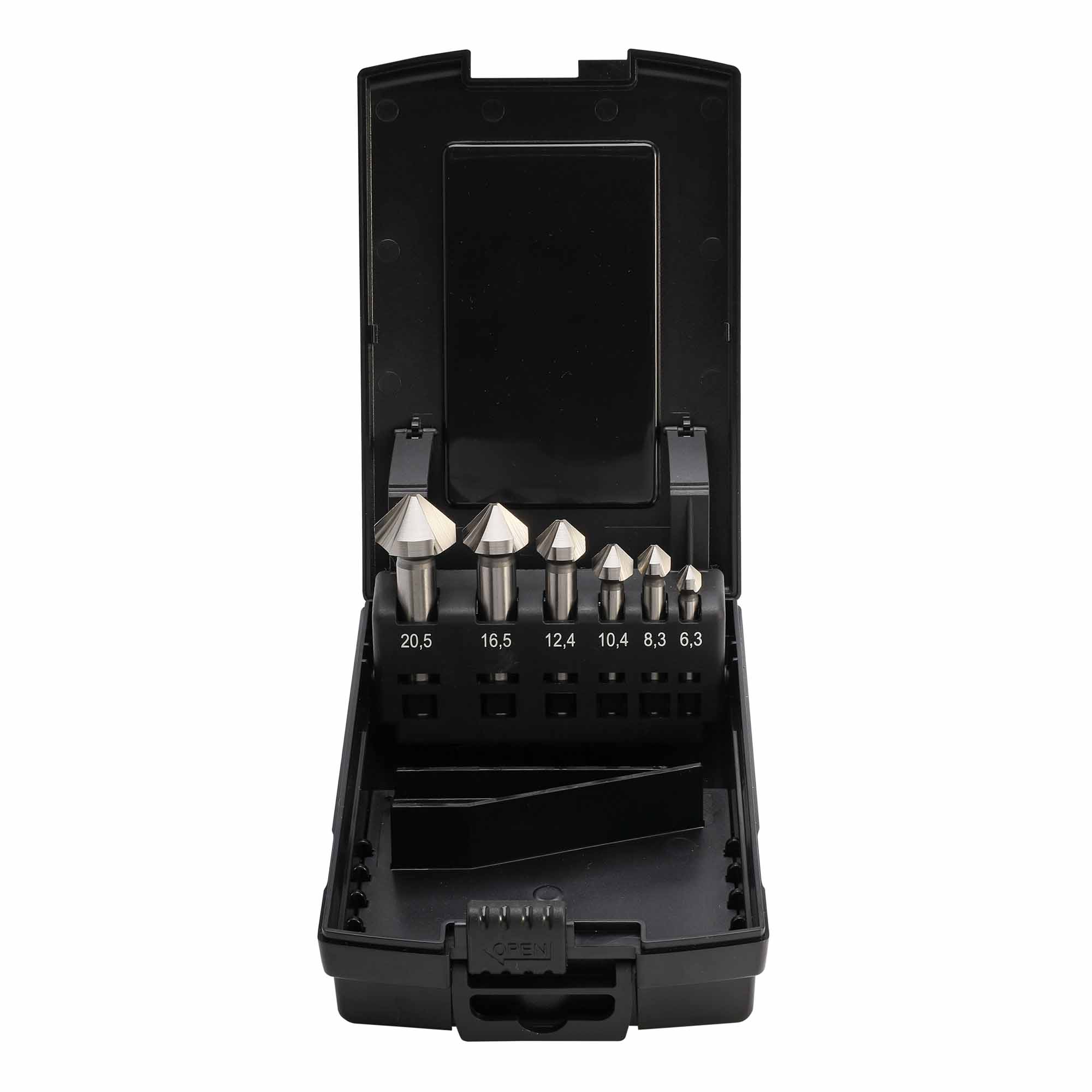 Набор зенковок по металлу MASTER-TOOL 90° 6,3-20,5мм HSS-G 3z 6шт 102152PRO