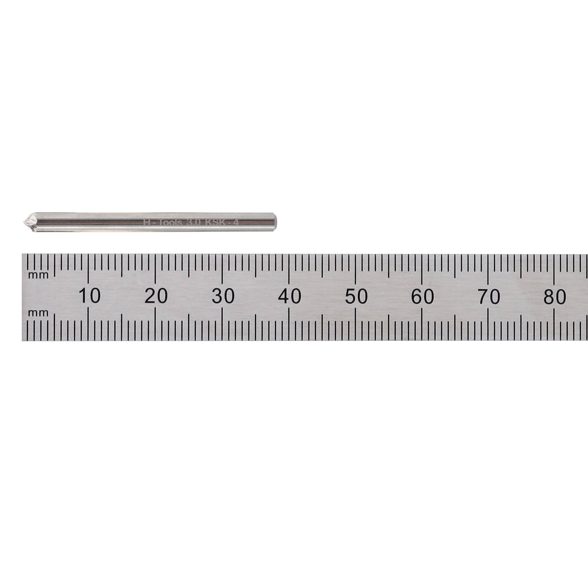 Бор-фреза твердосплавная H-Tools K(KSK) 90° 3,0x3x38x3мм HM 116227HT