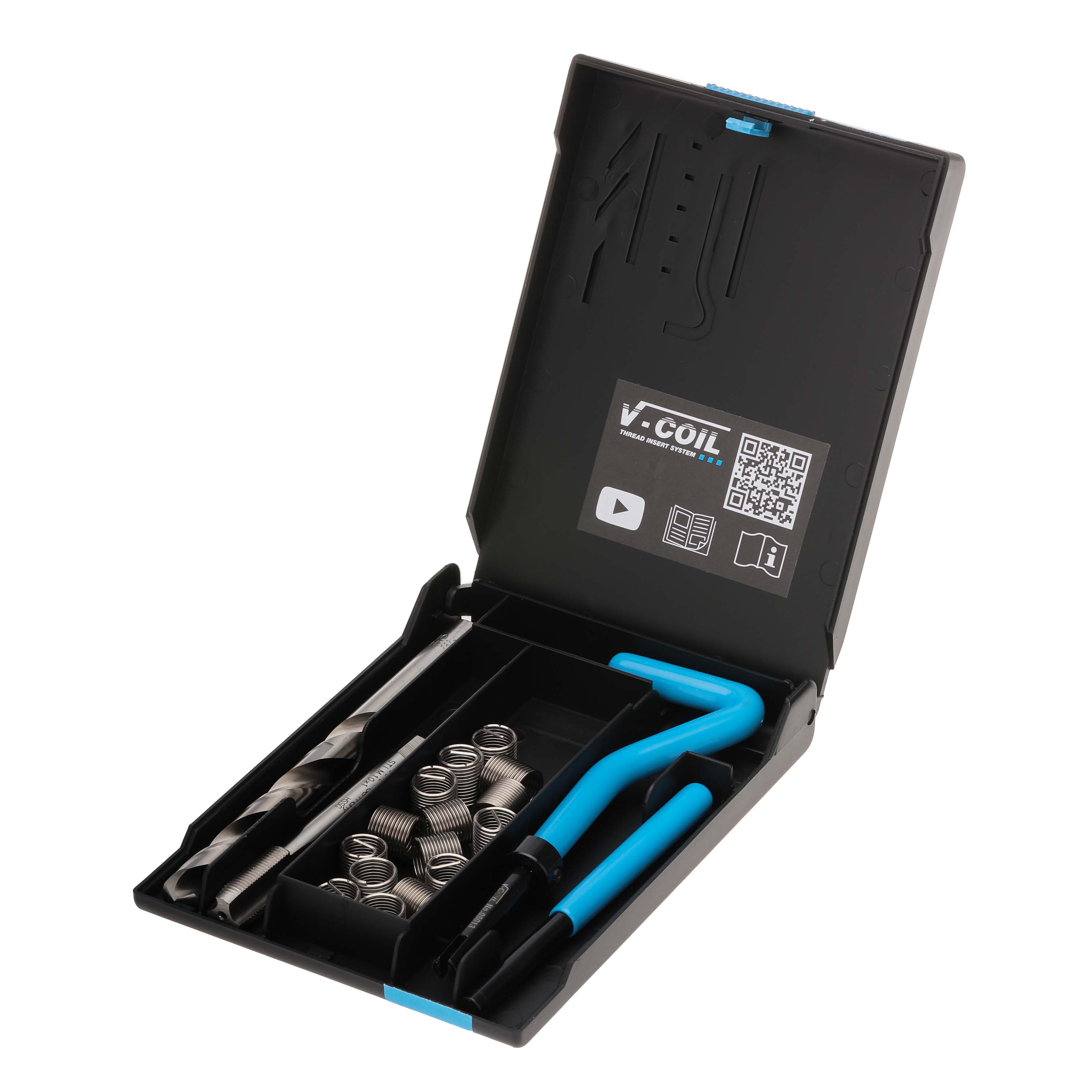 Набор для восстановления резьбы М10х1,25 19пр V-Coil Volkel 04017