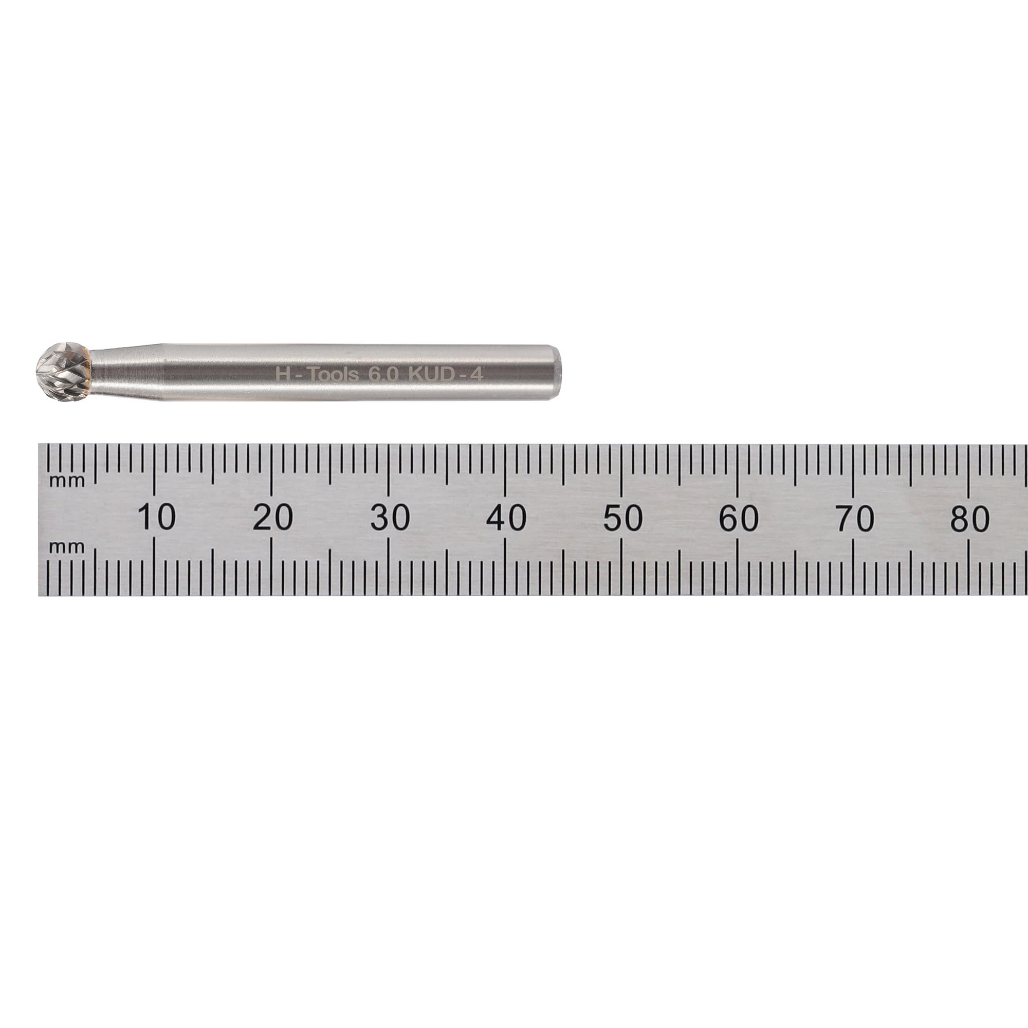 Бор-фреза твердосплавная H-Tools D(KUD) 6,0x5,4x45x6мм HM 116041HT