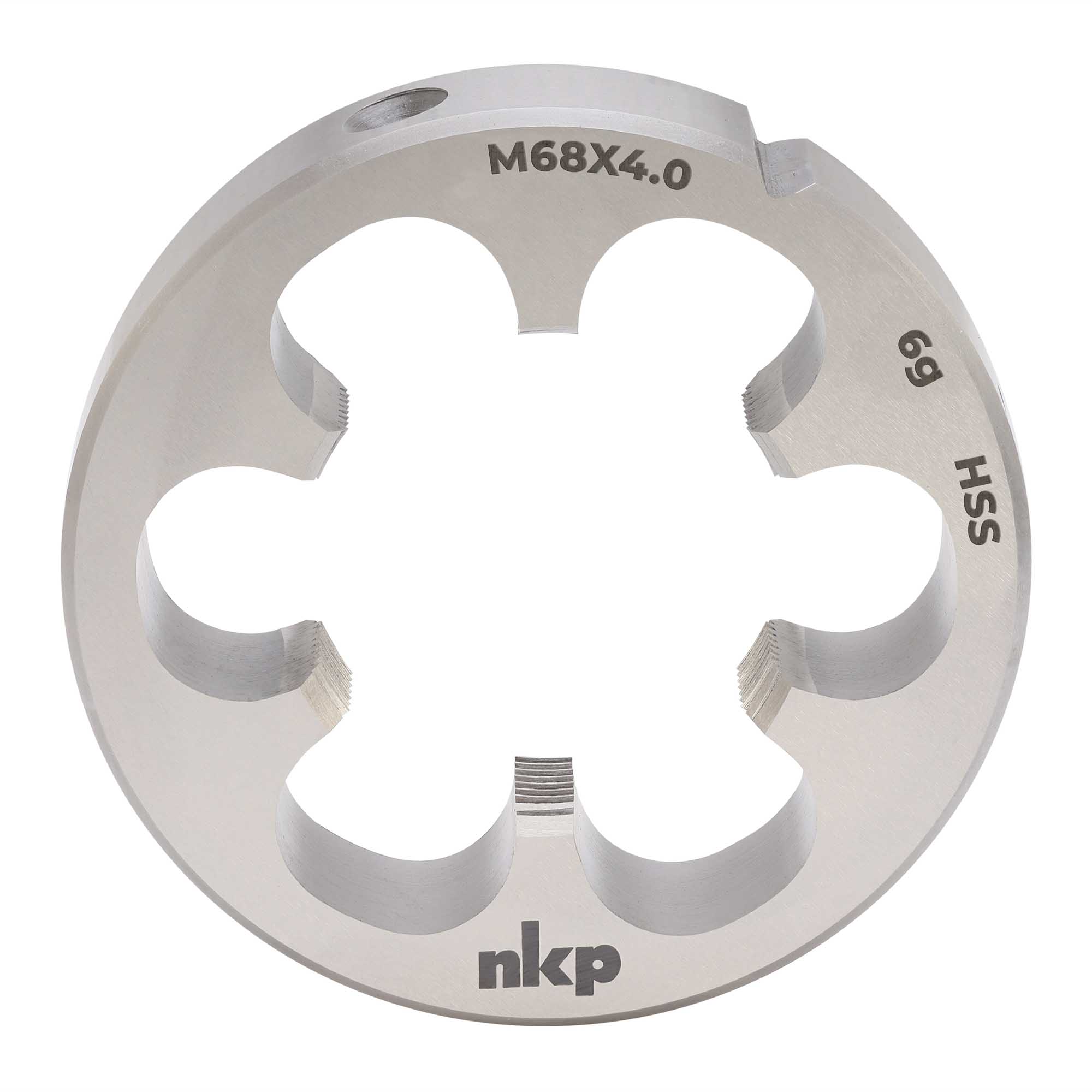 Плашка NKP М68х4,0 DINEN22568 HSS 6g 120х36мм 240685N
