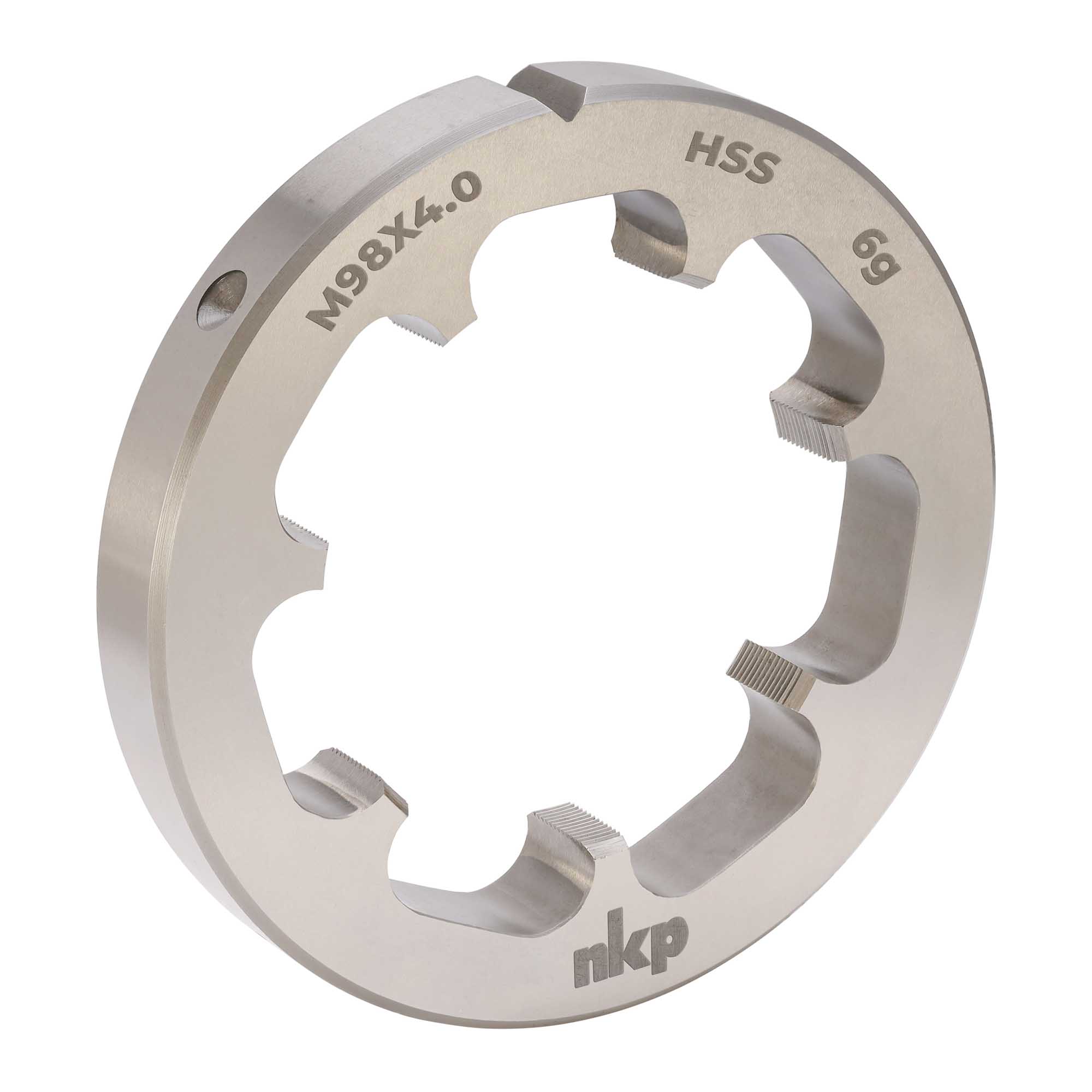 Плашка NKP М98х4,0 DINEN22568 HSS 6g 150х25мм 240985N
