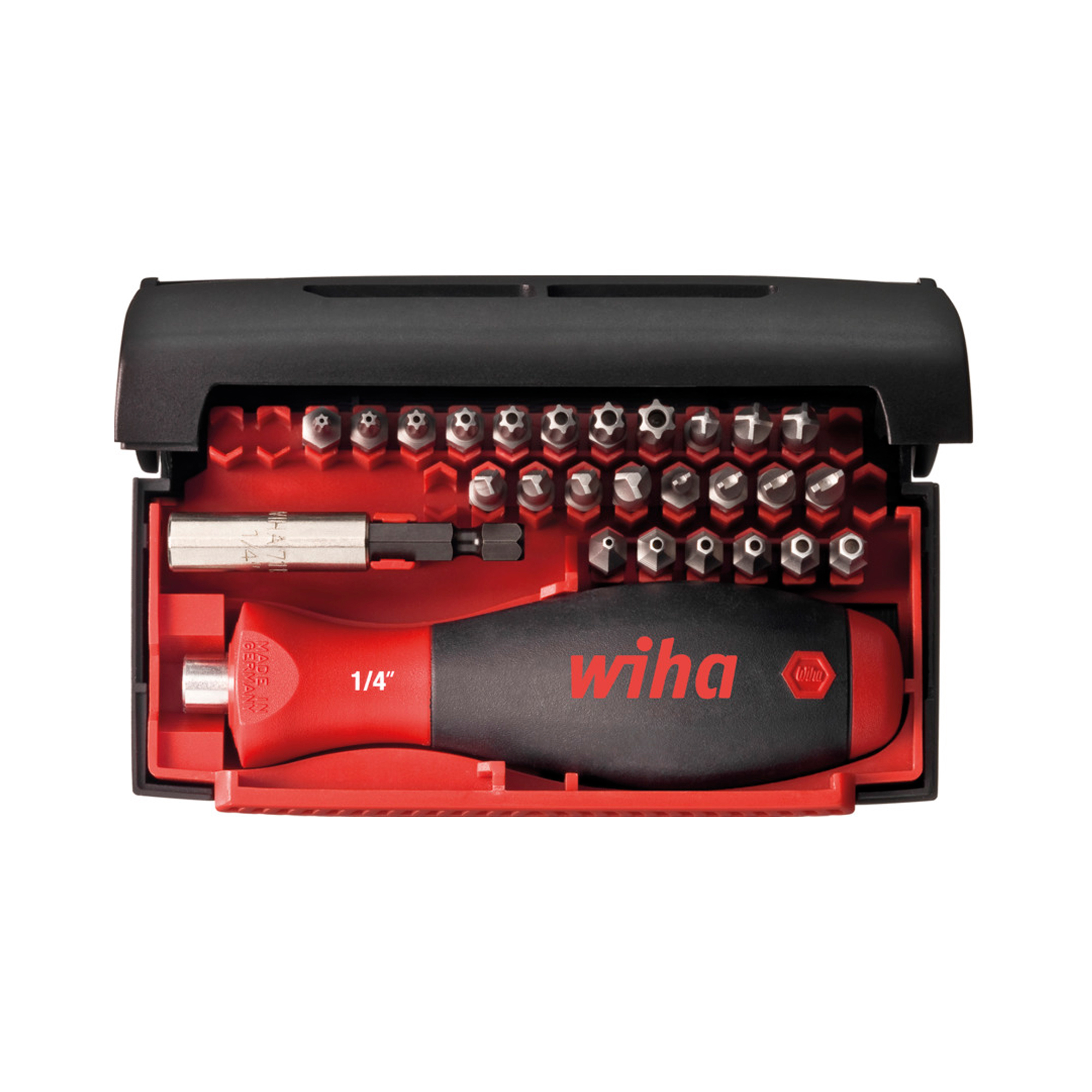 Набор бит Collector Torq-Set/Spanner/Tri-Wing/HEX CrV 27шт Wiha 09393