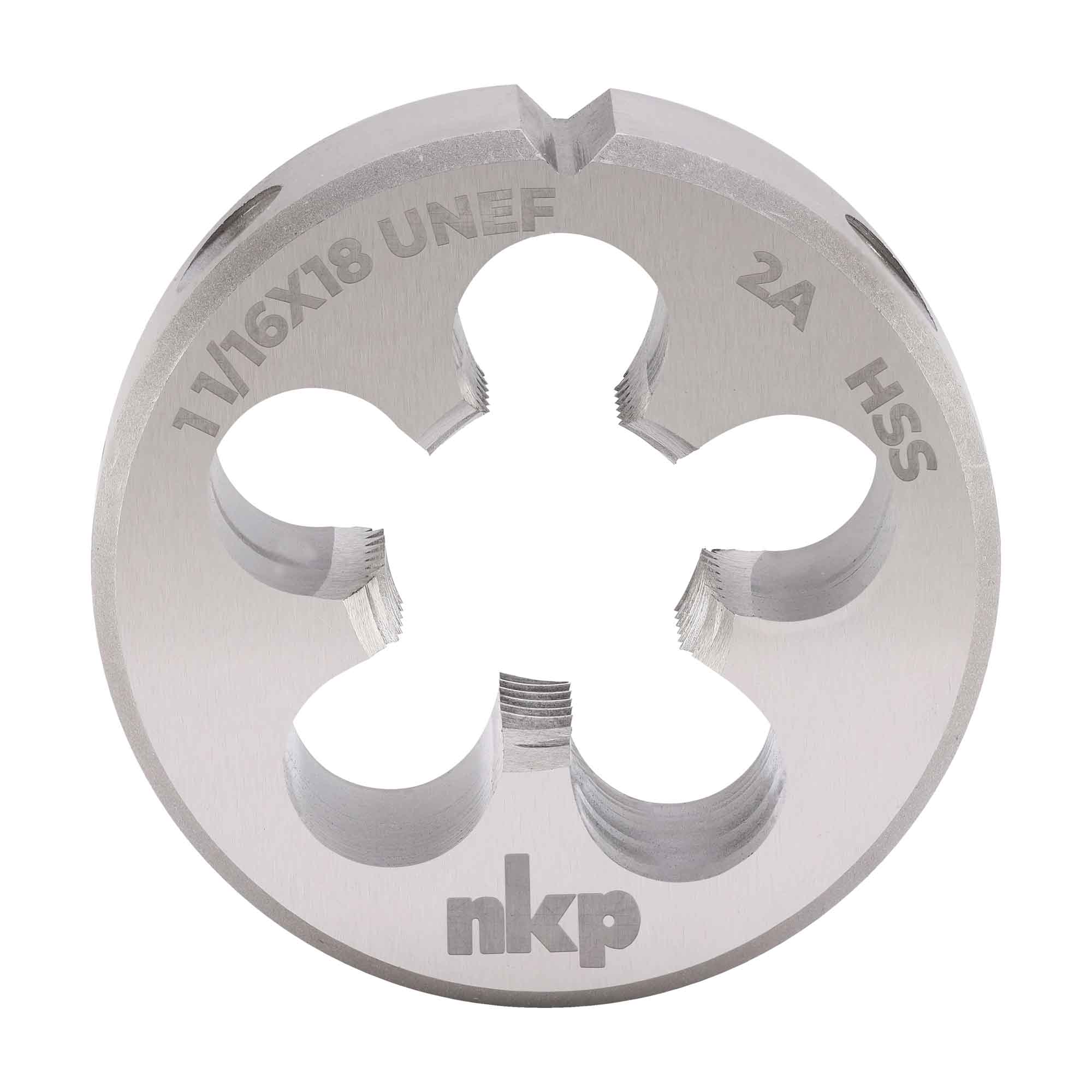 Плашка дюймовая NKP UNEF 1,1/16"-18 HSS DIN22568 65x18мм 248116N