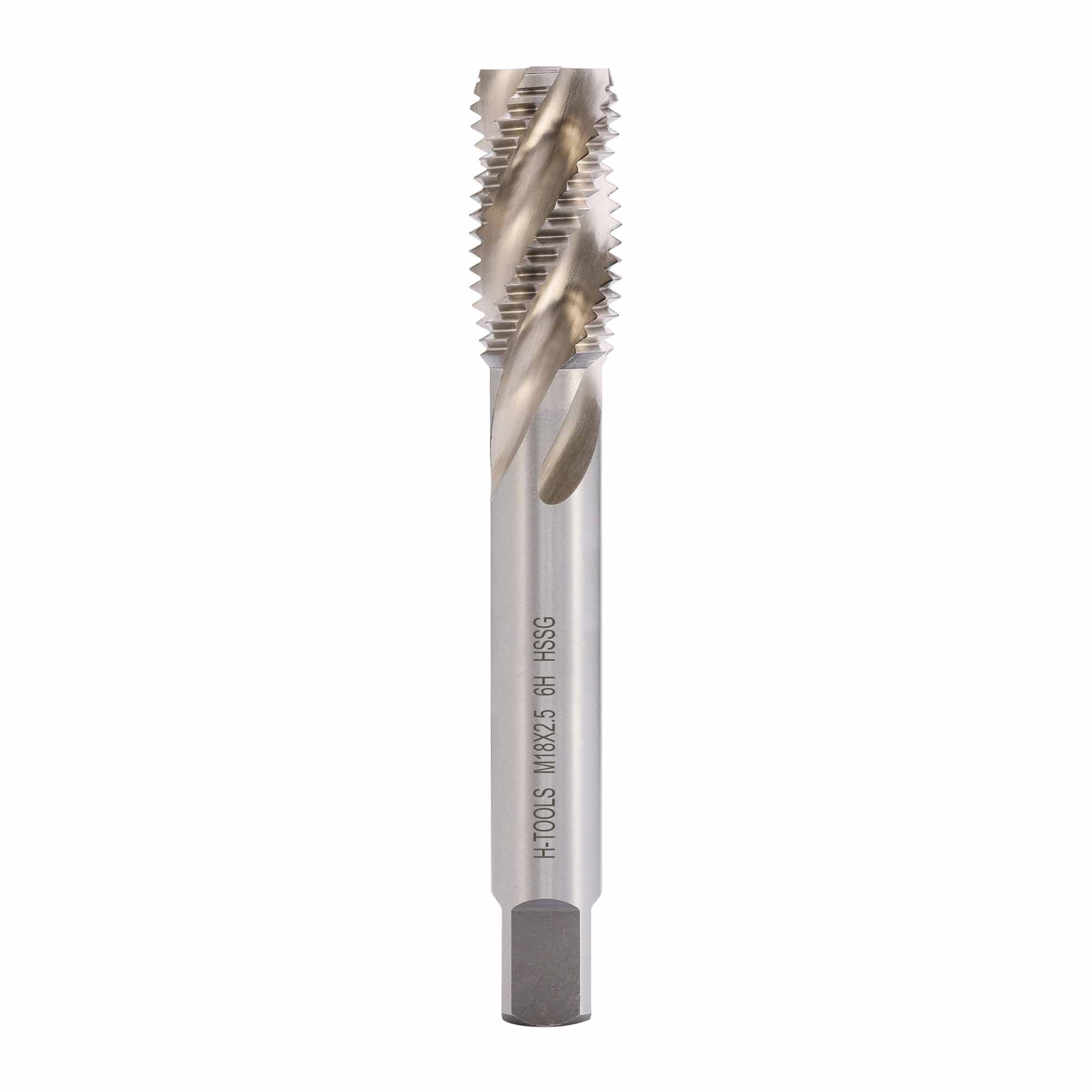 Метчик М18х2,5 (Машинный, винт.) DIN376 HSS-G 6h C/2-3P R35 125мм a=11 H-Tools 501100-D2-0180