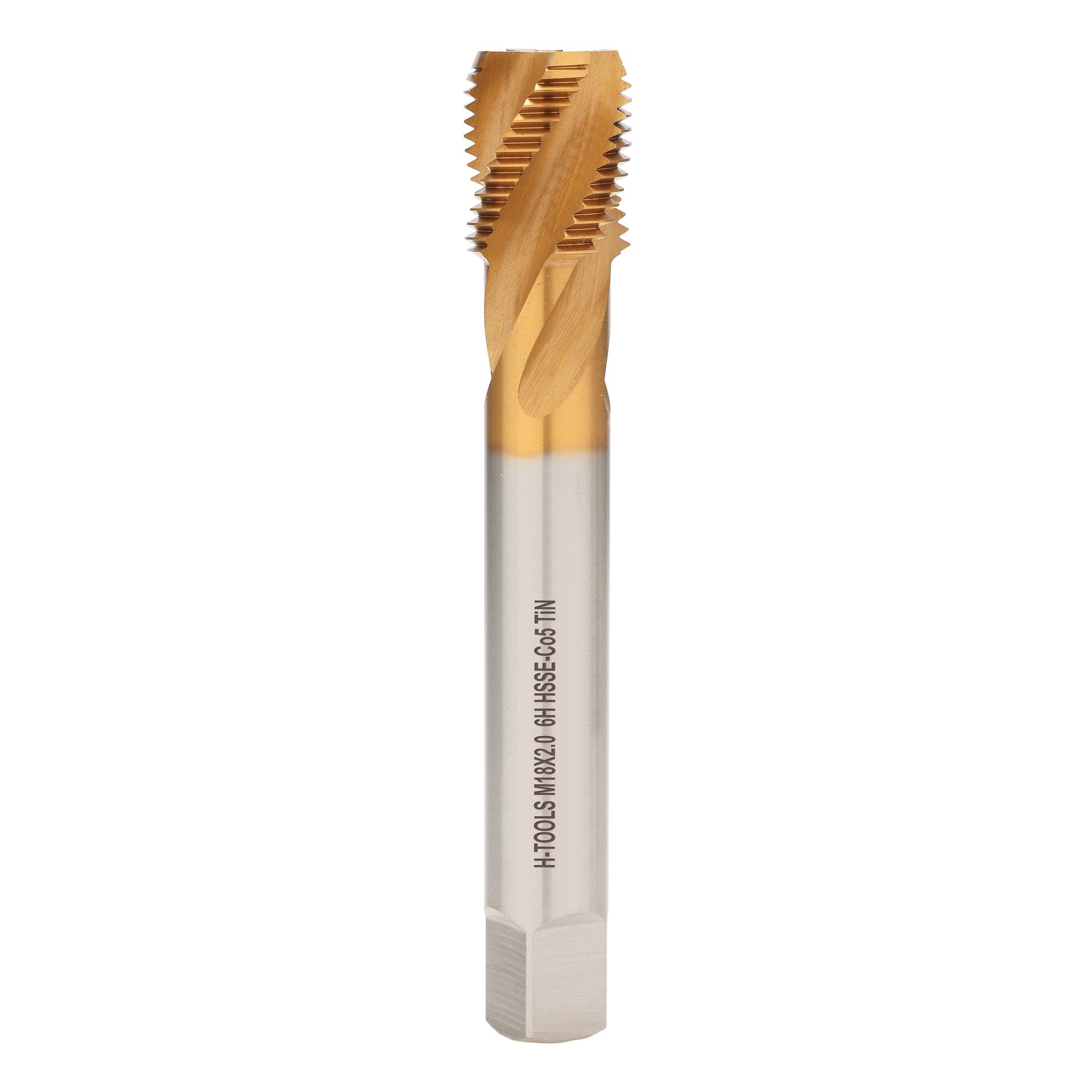 Метчик винтовой машинный H-Tools М18х2,0 DIN374 HSSE-TiN 6h C/2-3P R45 513X01-D2-0181
