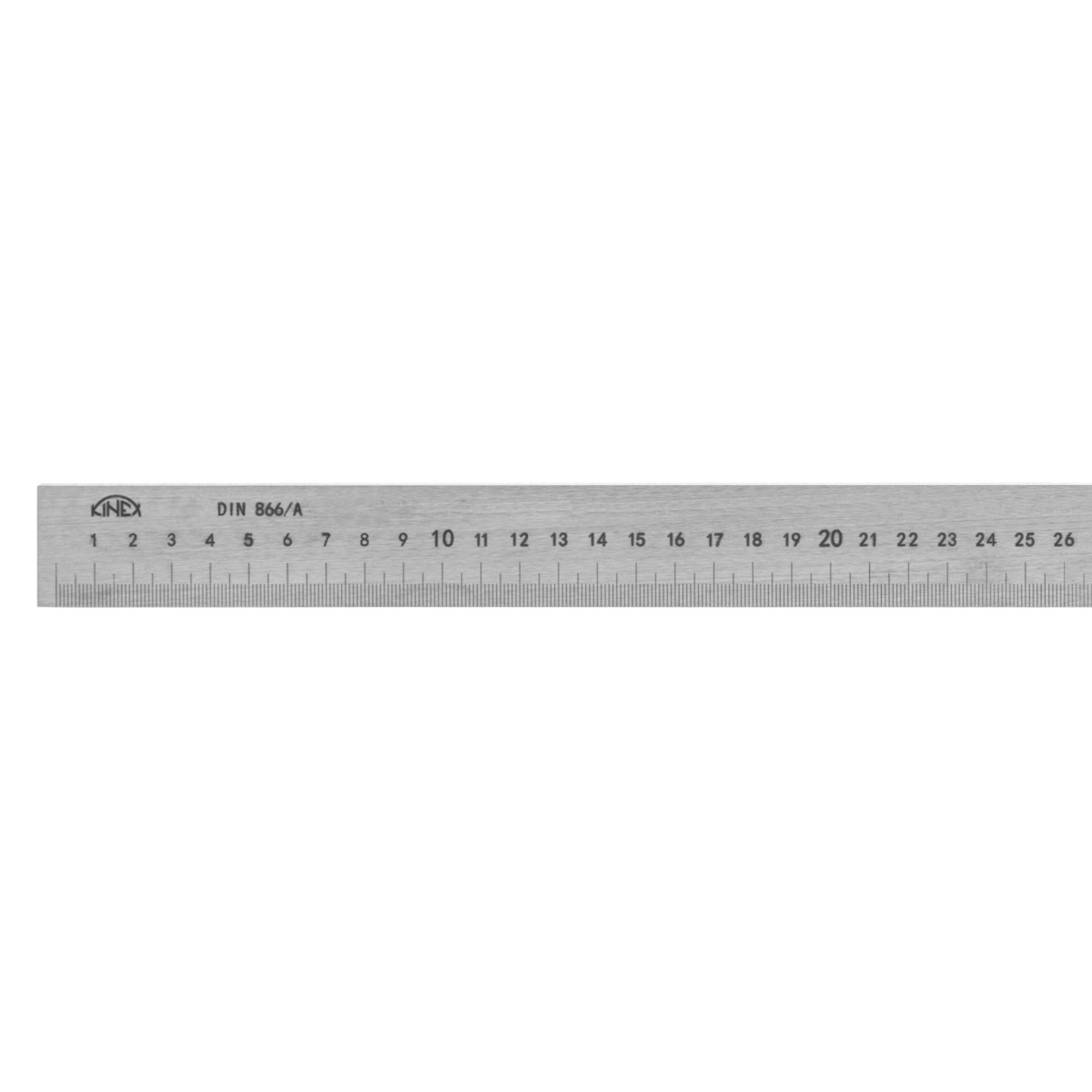 Линейка толстая Kinex K-met 500х25х5,0мм DIN866A Шкала 1,0мм 1001-02-050