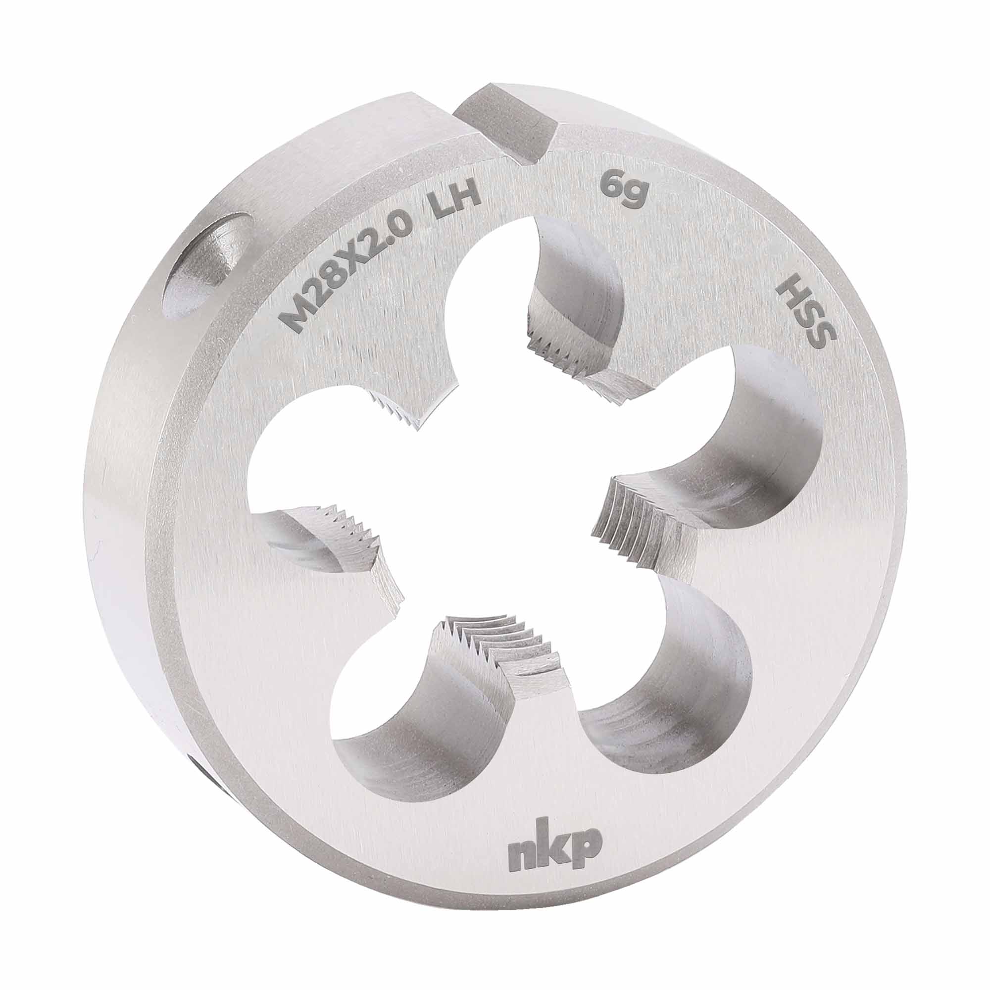 Плашка левая NKP М28х2,0 DINEN22568 HSS 6g 65х18мм 250281N
