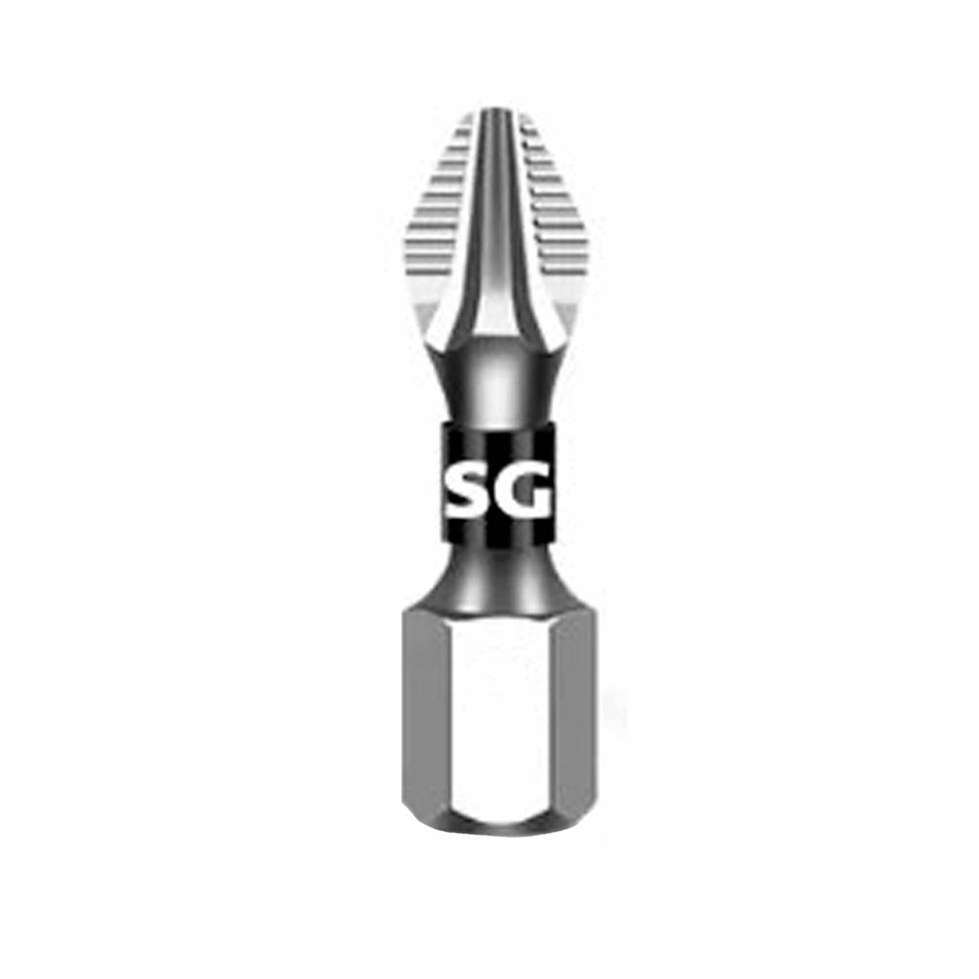 Бита магнитная SGS PH1х25мм S2 1шт 6325-PH1-Anti-Slip