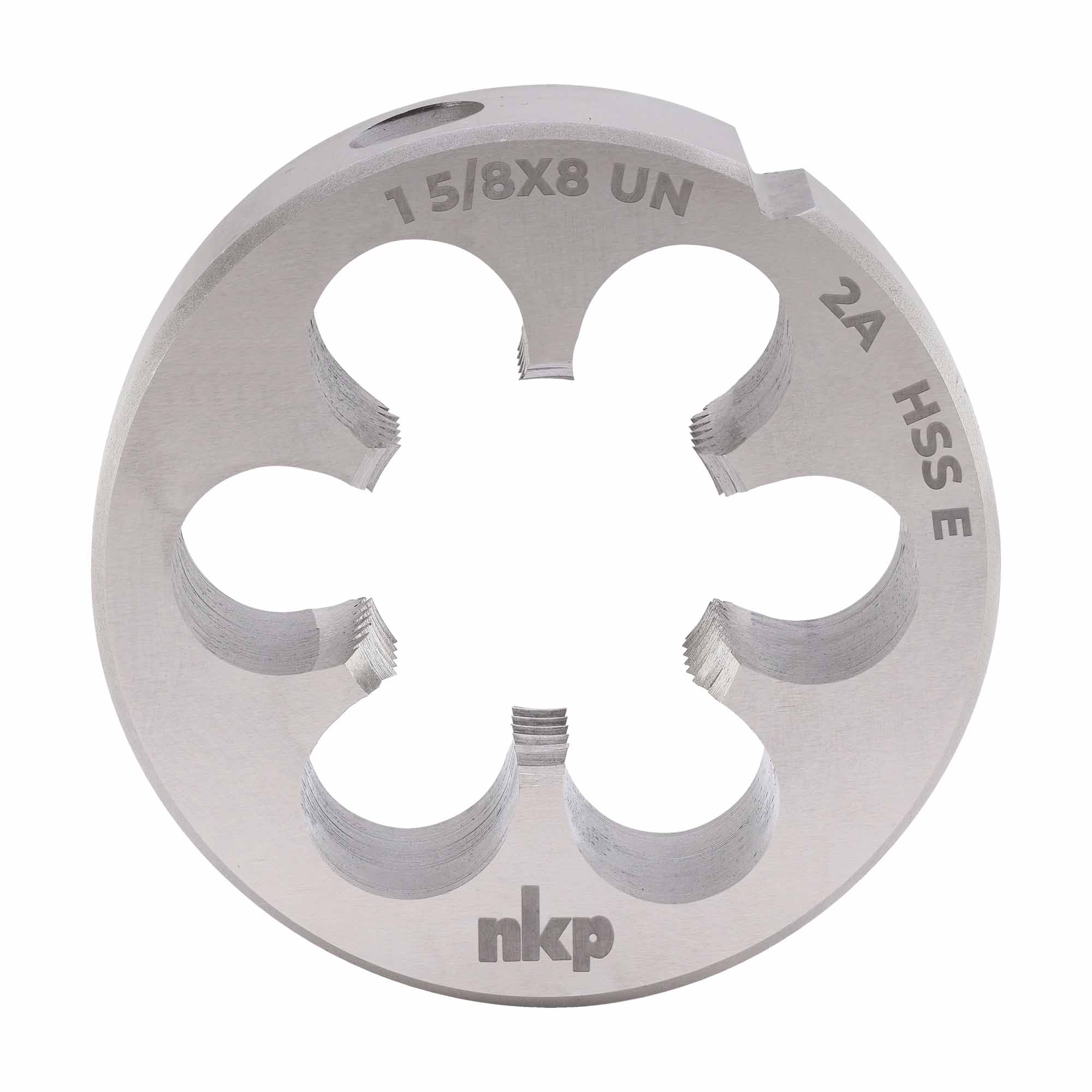 Плашка дюймовая NKP UN 1,5/8"-8 HSSE DIN22568 75x20мм 29910580UN08
