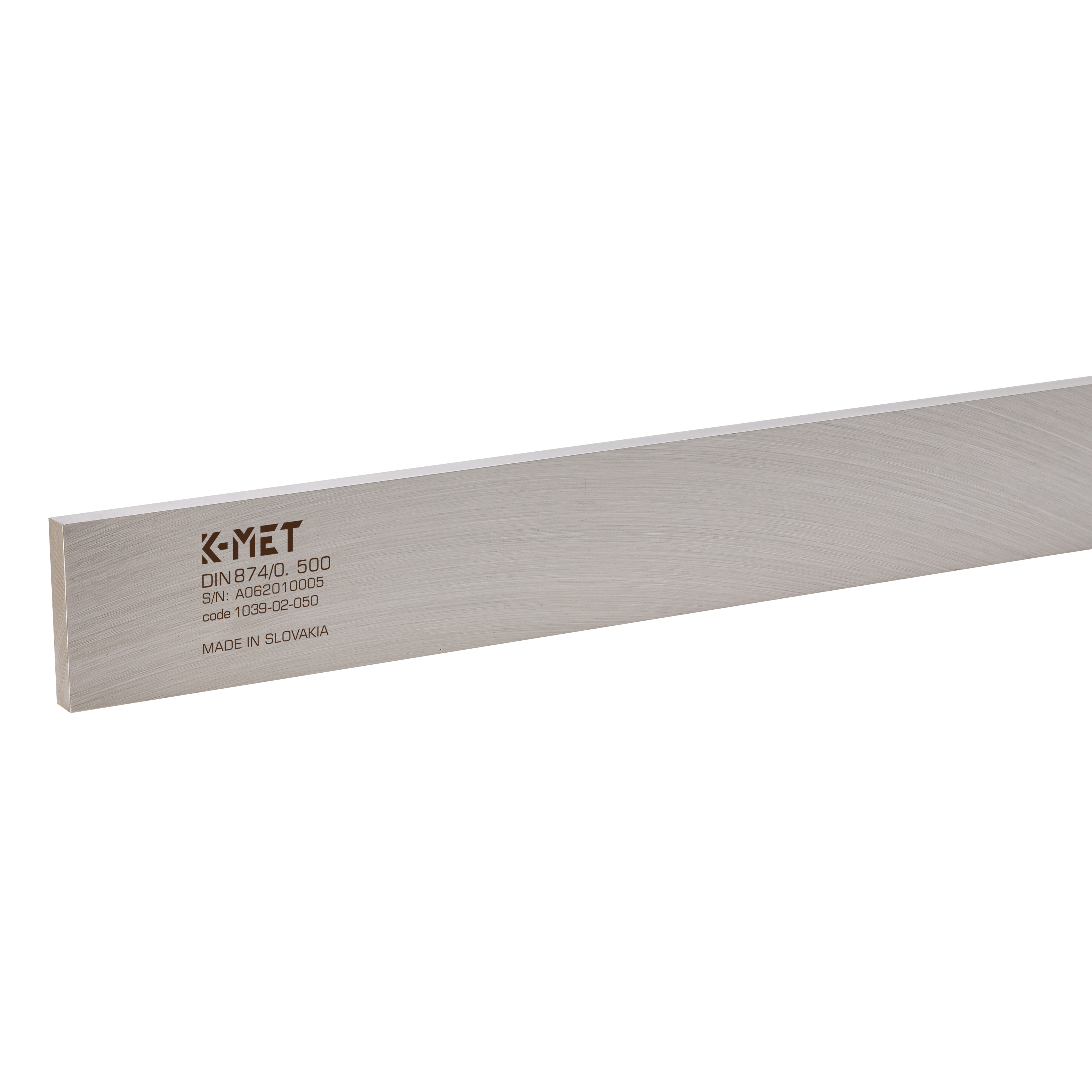Линейка стальная с поверкой K-MET ШП-2000х80х15мм DIN874 кл.0 1039-02-200MT