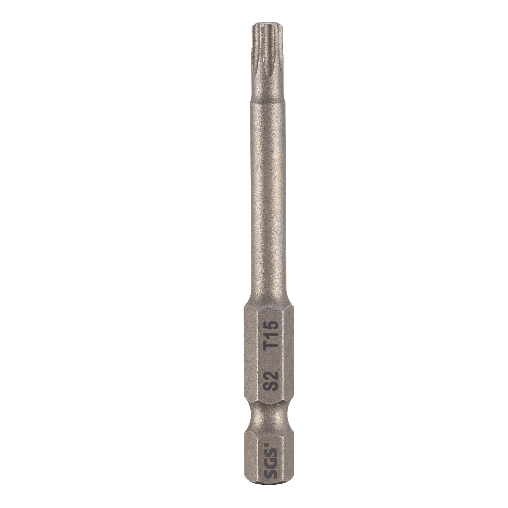 Бита SGS TORX T15х50мм S2 1шт 6350-T15