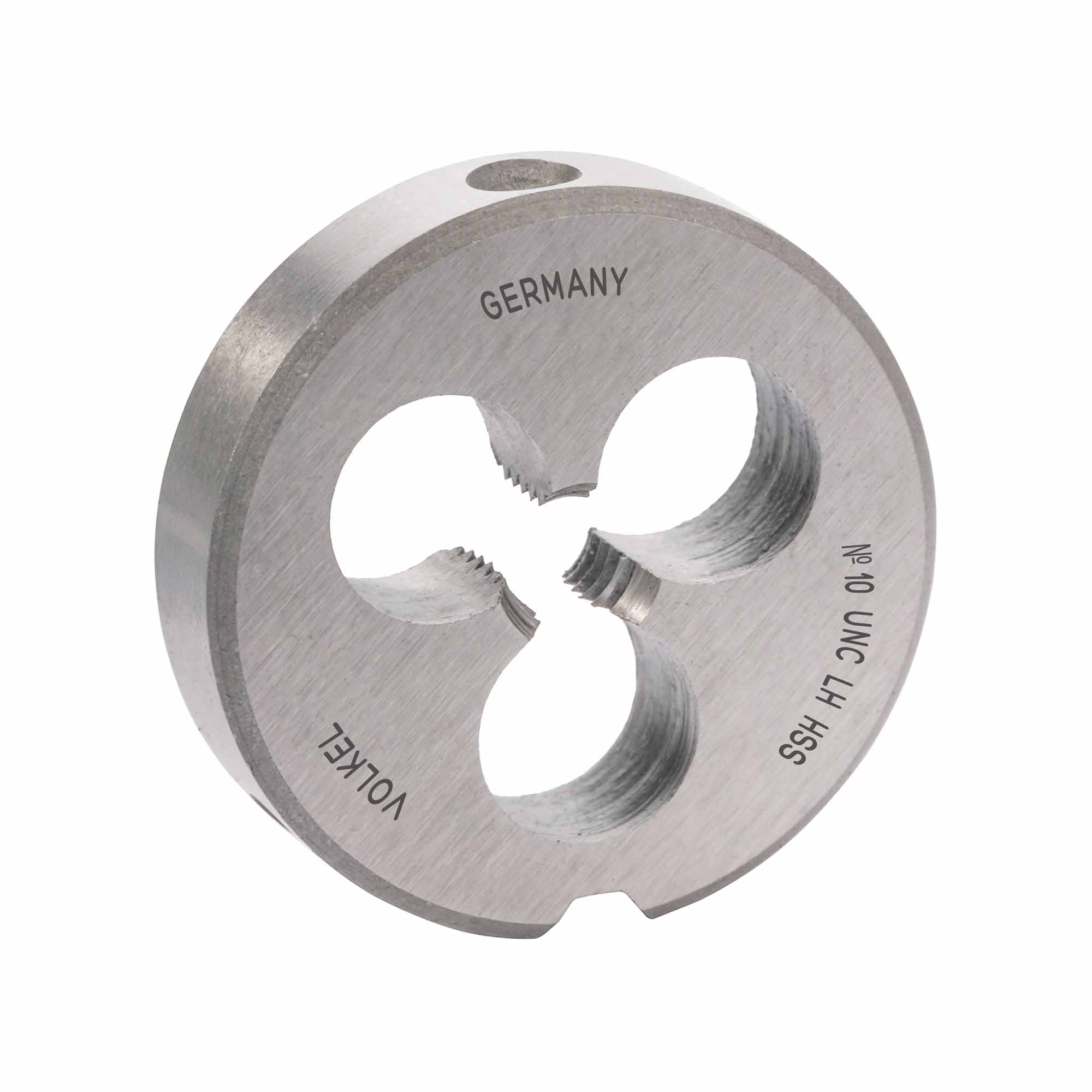 Плашка левая Volkel UNC №10-24 HSS DIN EN 22568 2A 20x7мм V23210