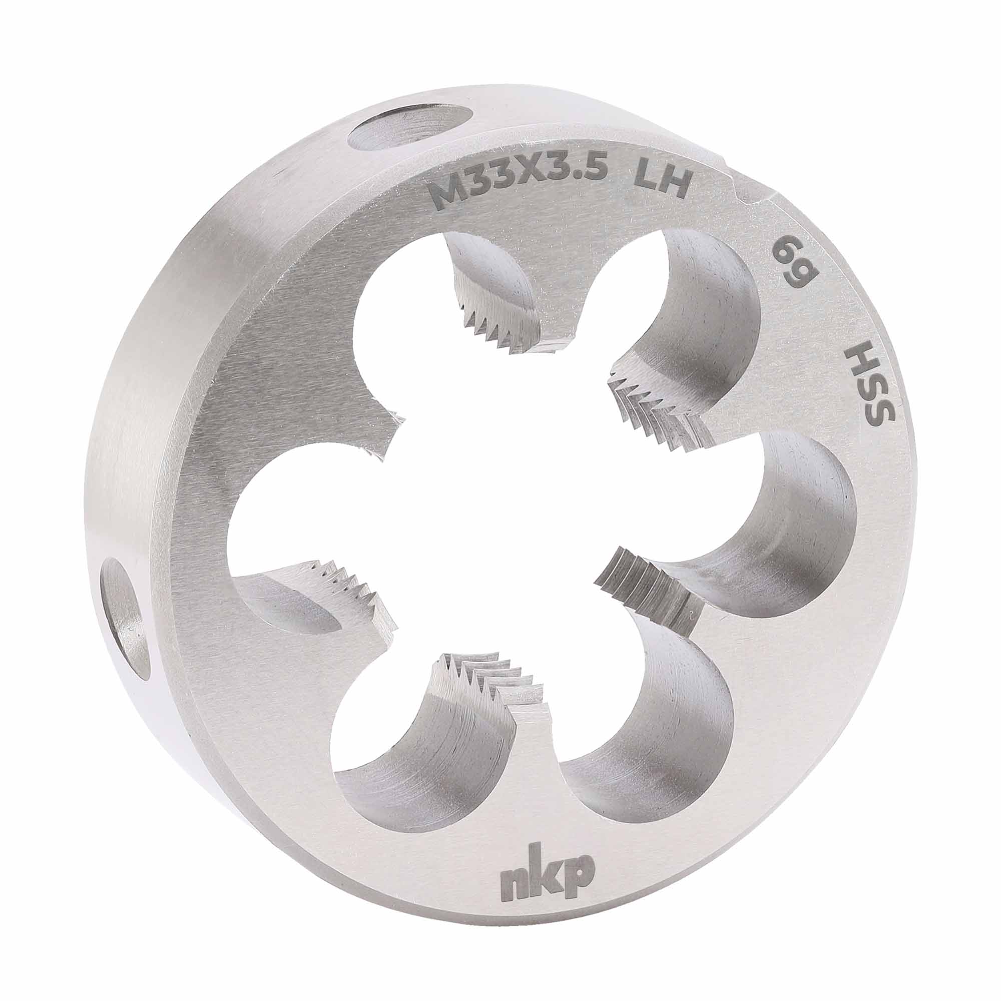 Плашка левая NKP М33х3,5 DINEN22568 HSS 6g 65х25мм 250330N