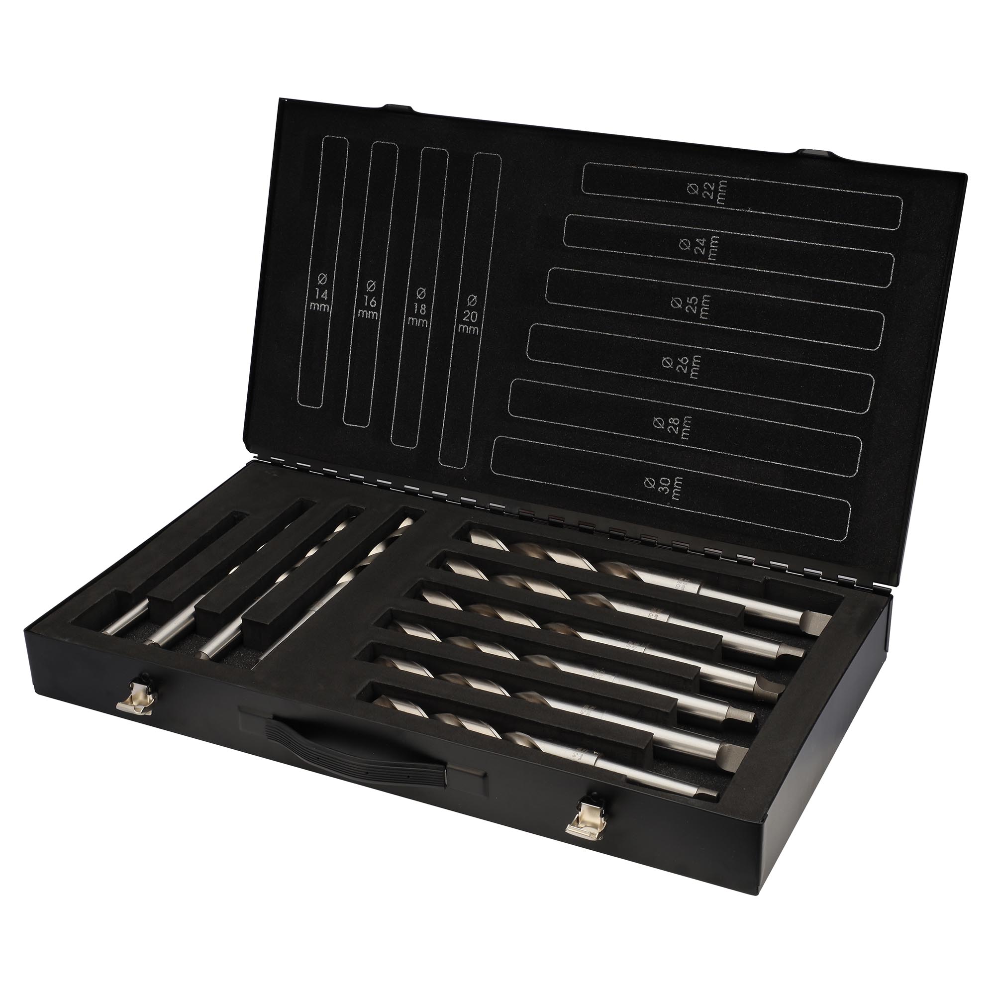 Набор сверл по металлу H-Tools PRO 14-30мм 10шт HSSE-Co5 135° DIN345 204002EHT