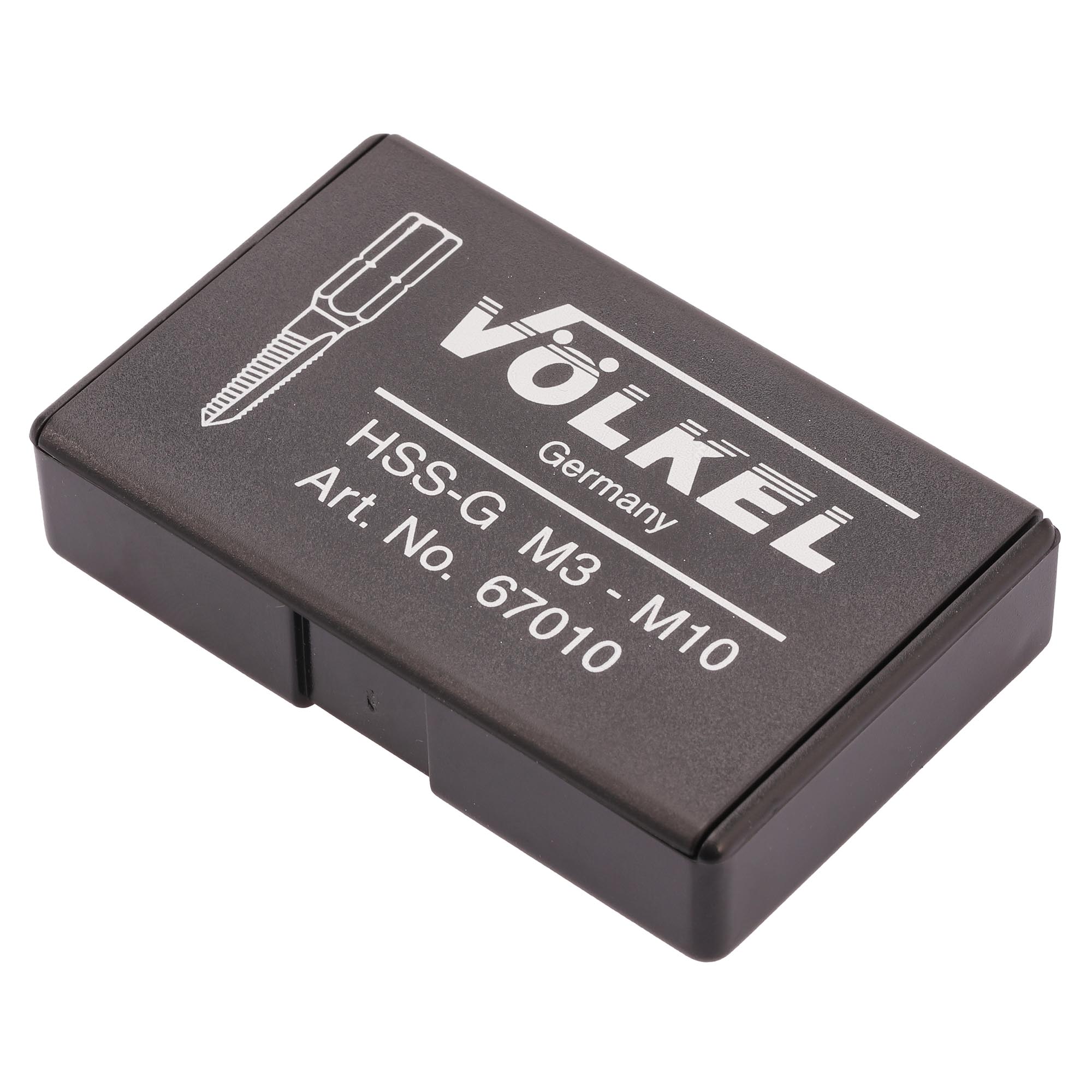 Набор метчиков для шуруповерта M3-M10 HSS-G 6пр Volkel 67010