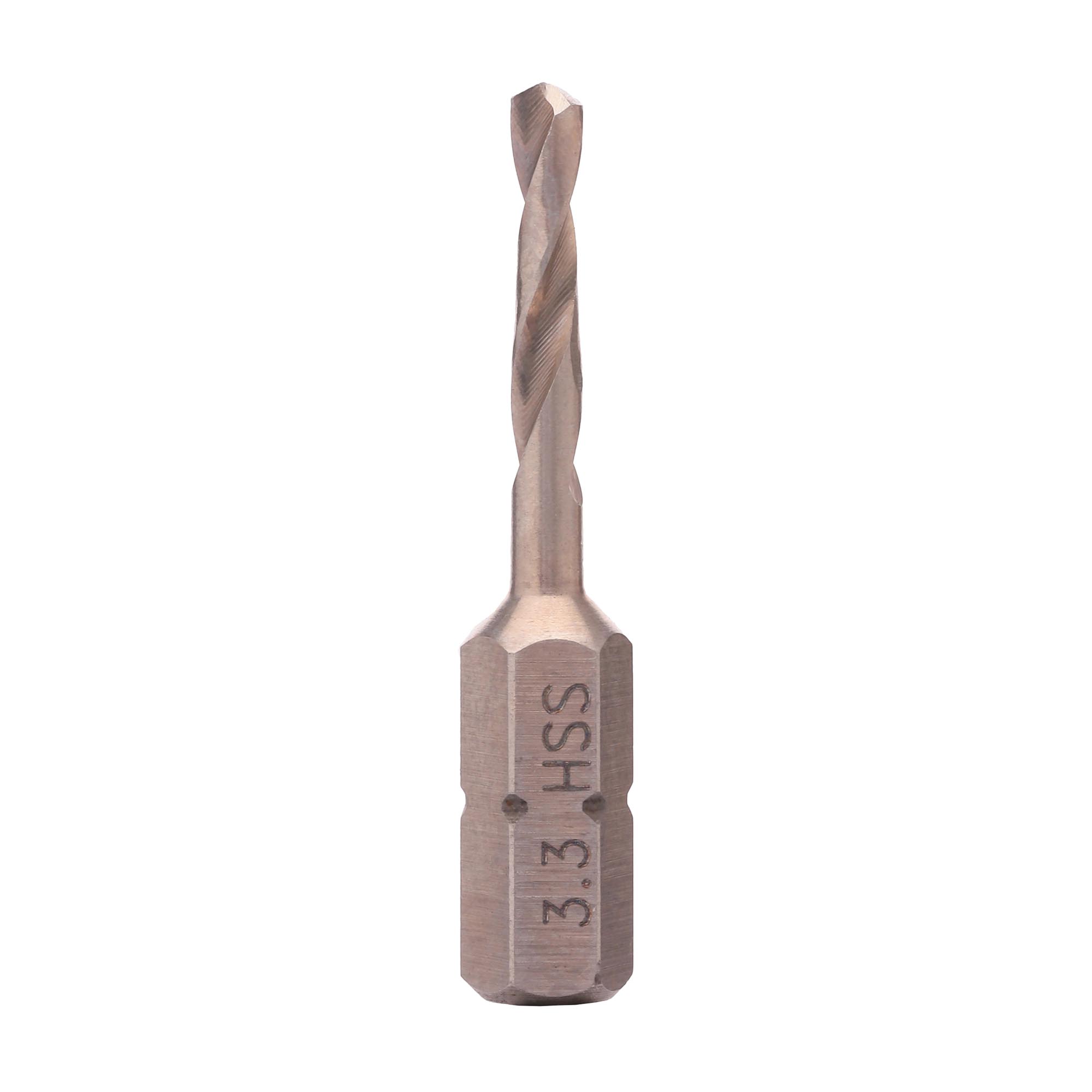 Сверло по металлу Hex-1/4" 3,3x40/18мм h8 3xD HSS-G 118° Volkel 67133