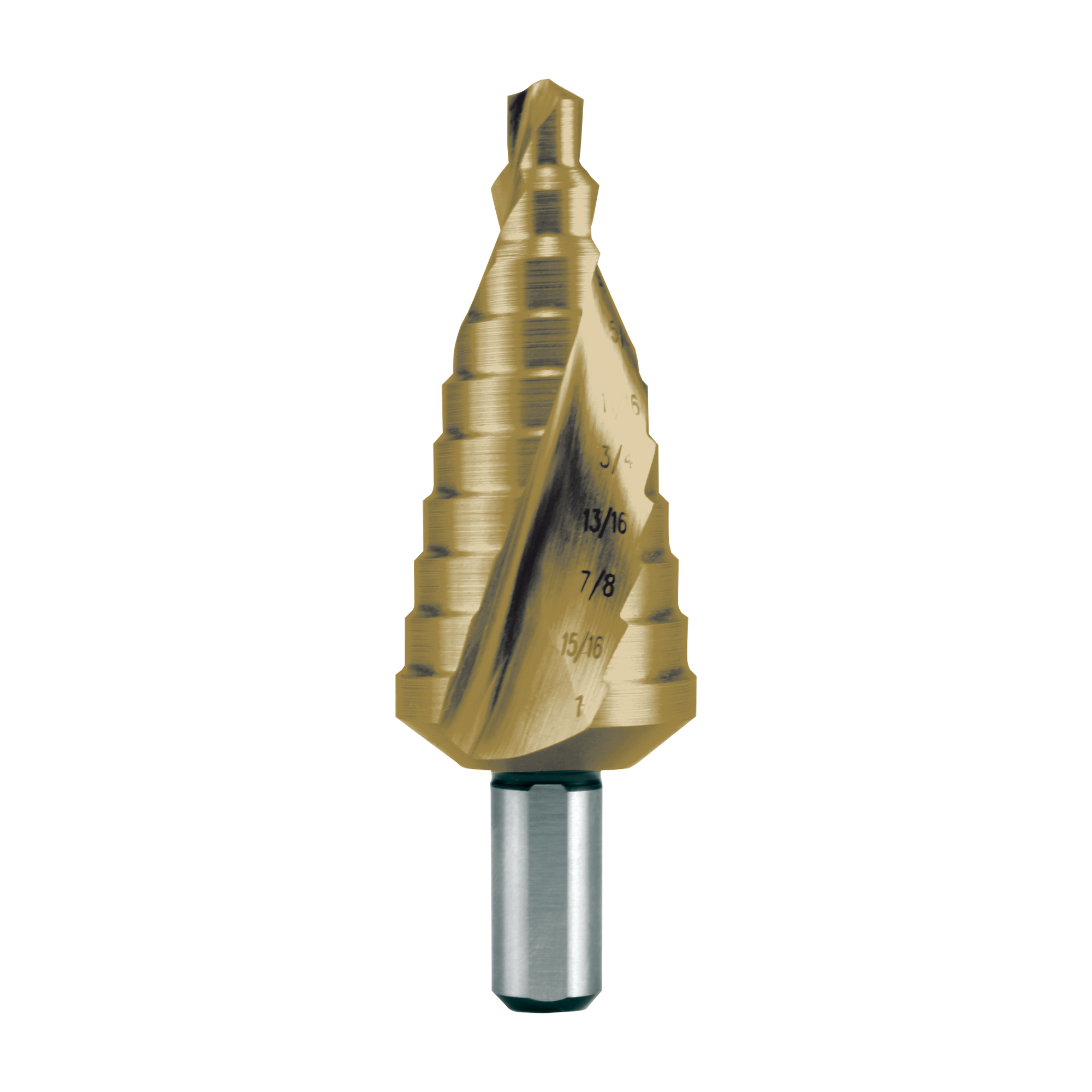 Сверло ступенчатое дюймовое Ruko 5/16-1,0" HSS-G TiN 9ступ. d=3/8" 101705T