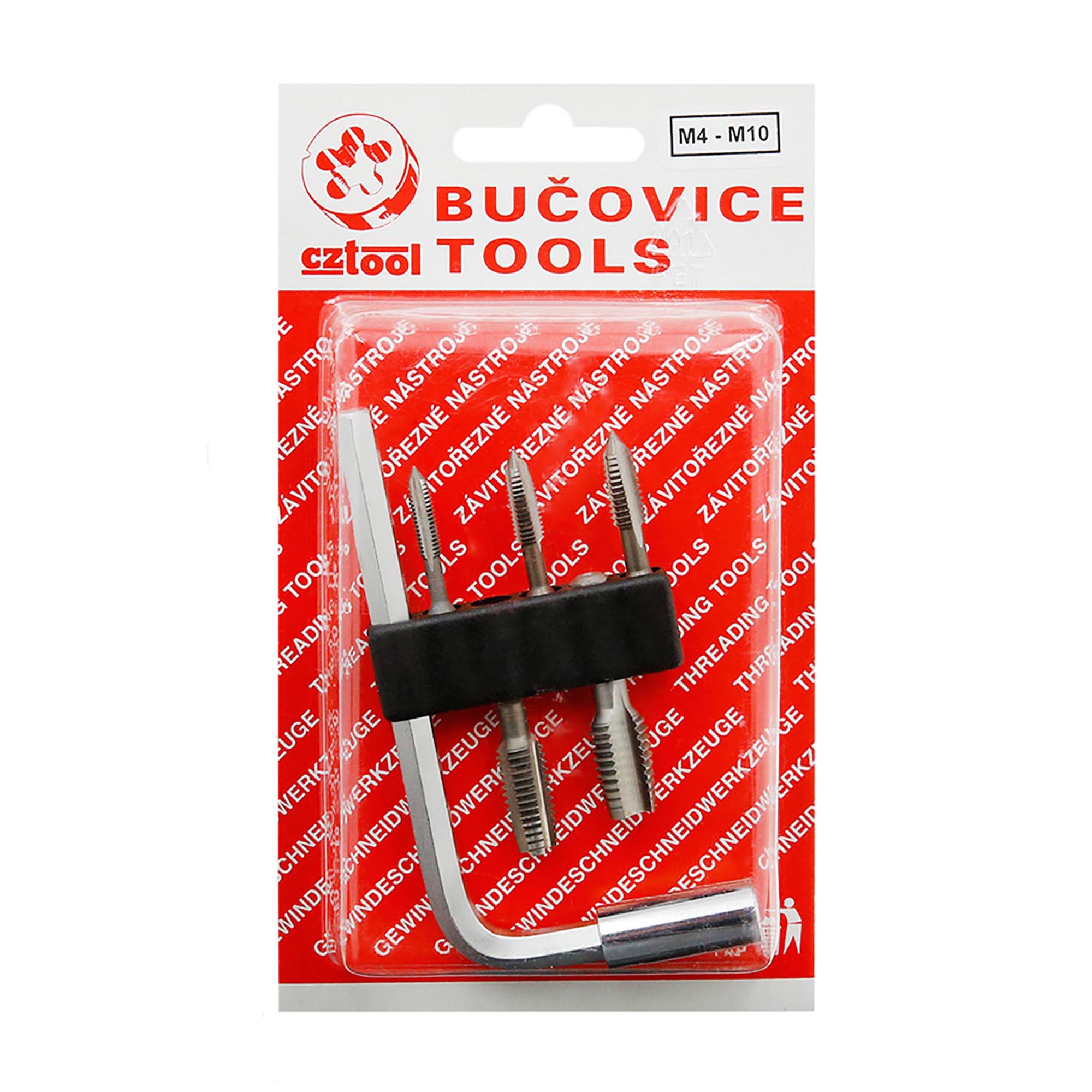 Набор метчиков для шуруповерта Bucovice Tools M4-M10 HSS 6пр 948210