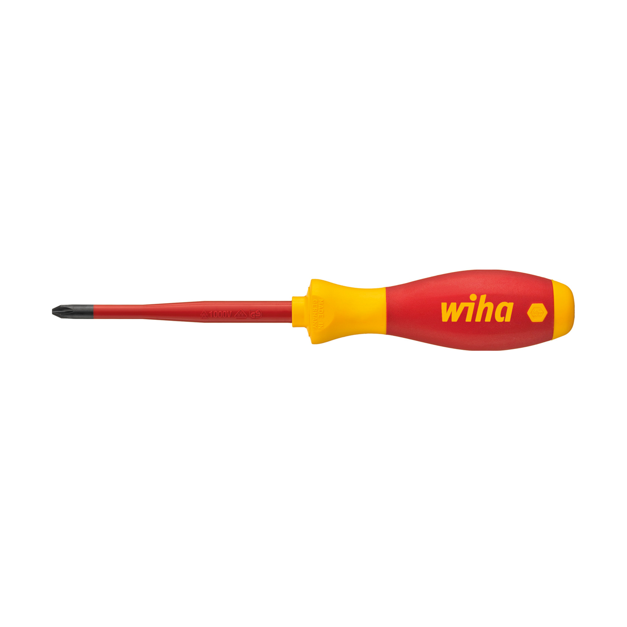 Отвертка диэлектрическая SoftFinish Electric SlimFix PH1х80мм Wiha 3211 35393