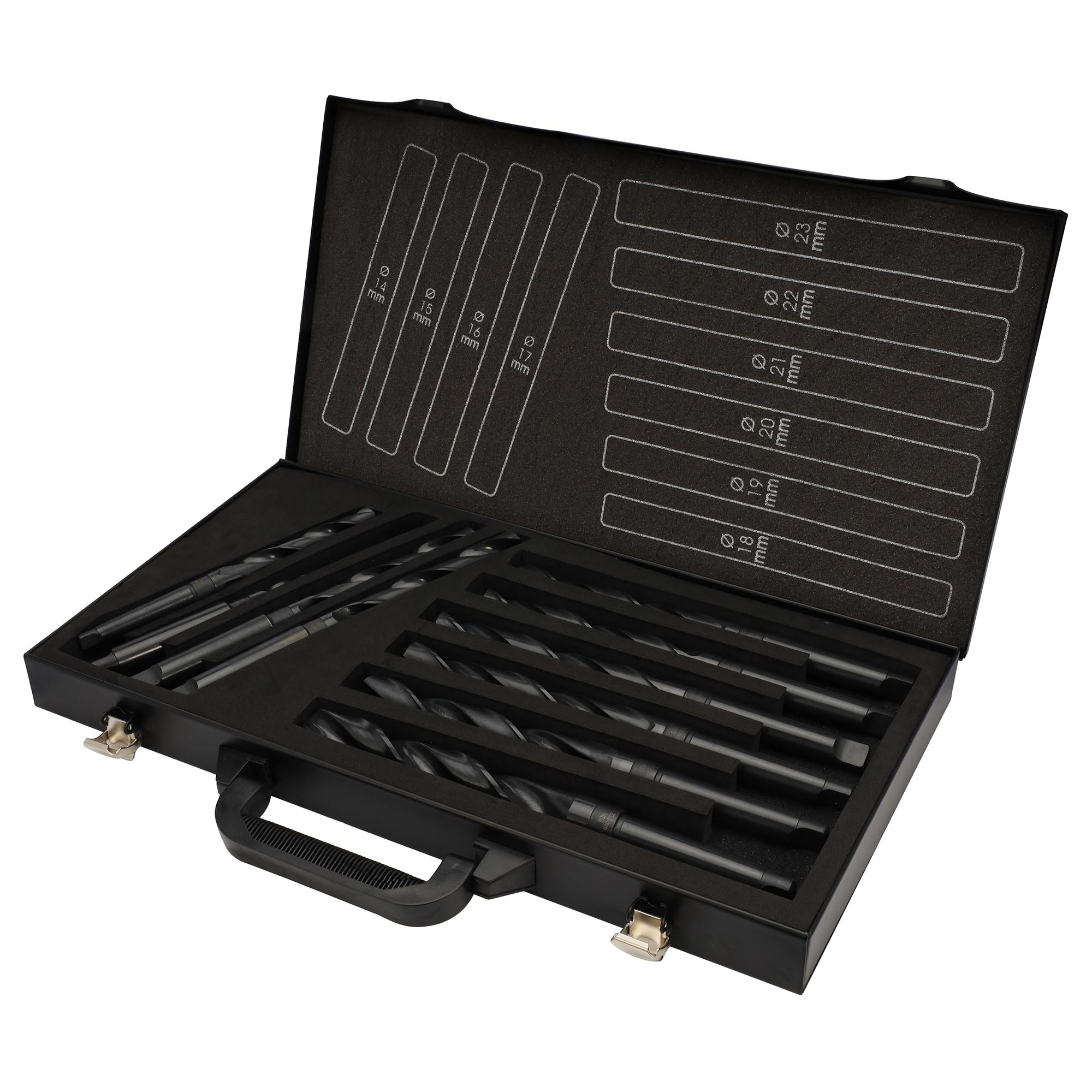 Набор сверл по металлу H-Tools PRO 14-23мм 10шт HSS 118° DIN345 204001HT