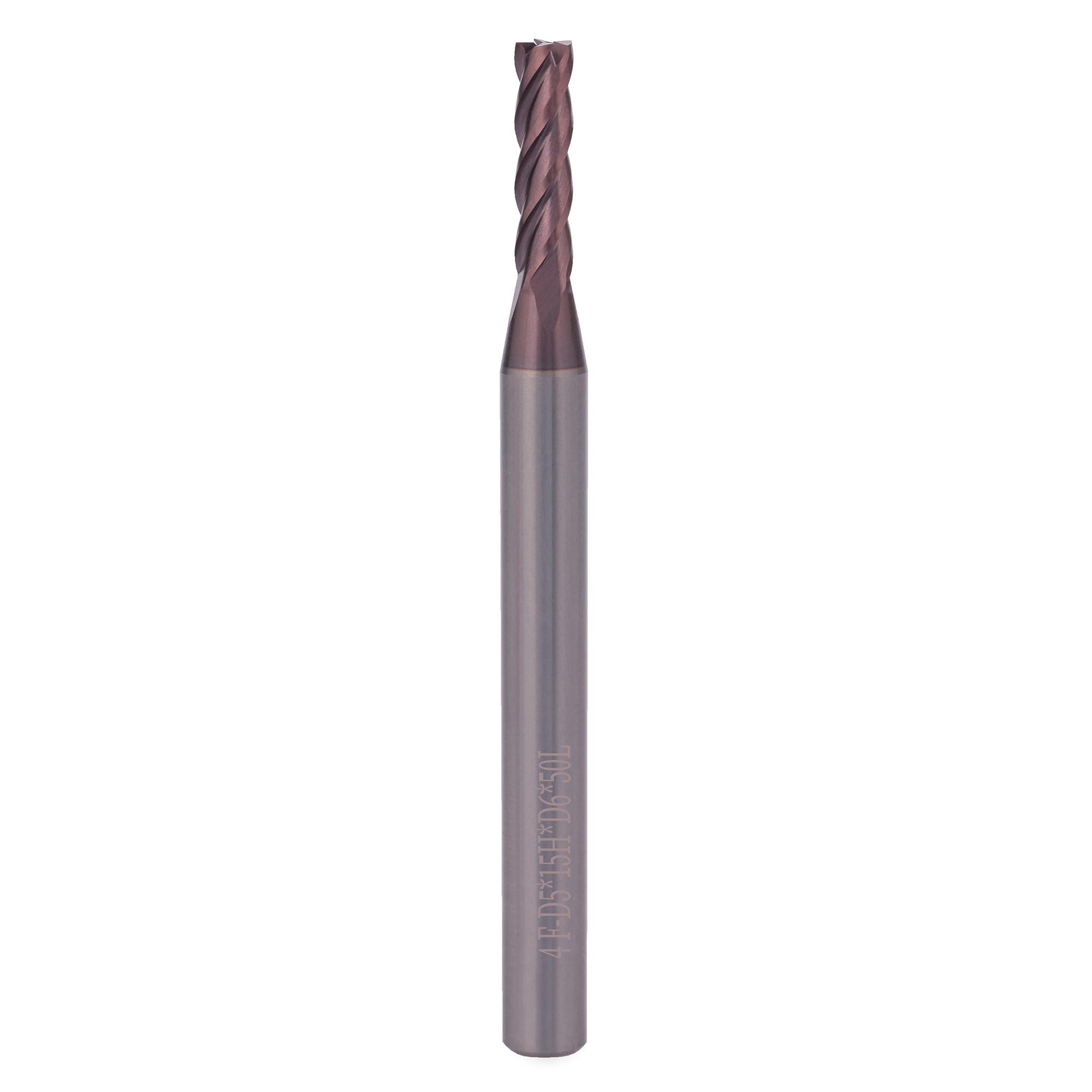 Фреза твердосплавная по металлу H-Tools 5,0x50/15мм d06 4z 55HRC P20 TiALN 19941-050