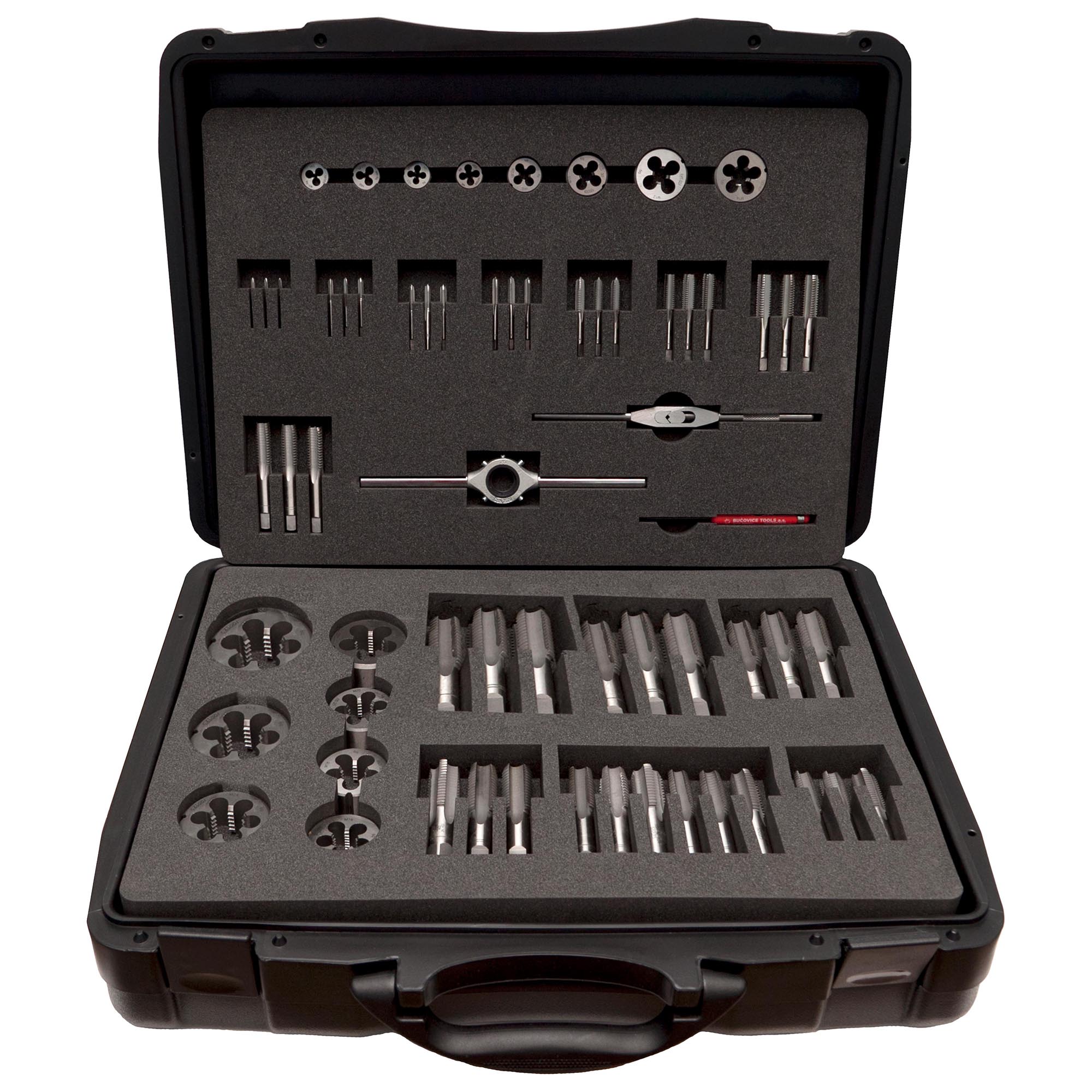 Набор метчиков и плашек Bucovice Tools M3-M30 HSS 70пр 340300