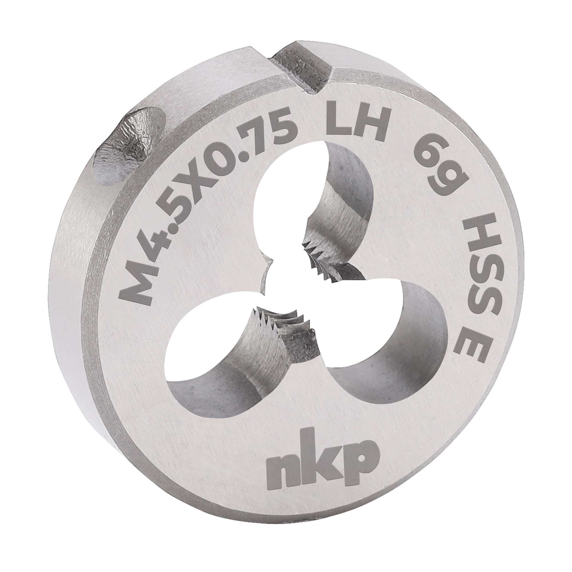 Плашка левая NKP М4,5х0,75 DINEN22568 HSSE 6g 20х7мм 294045N
