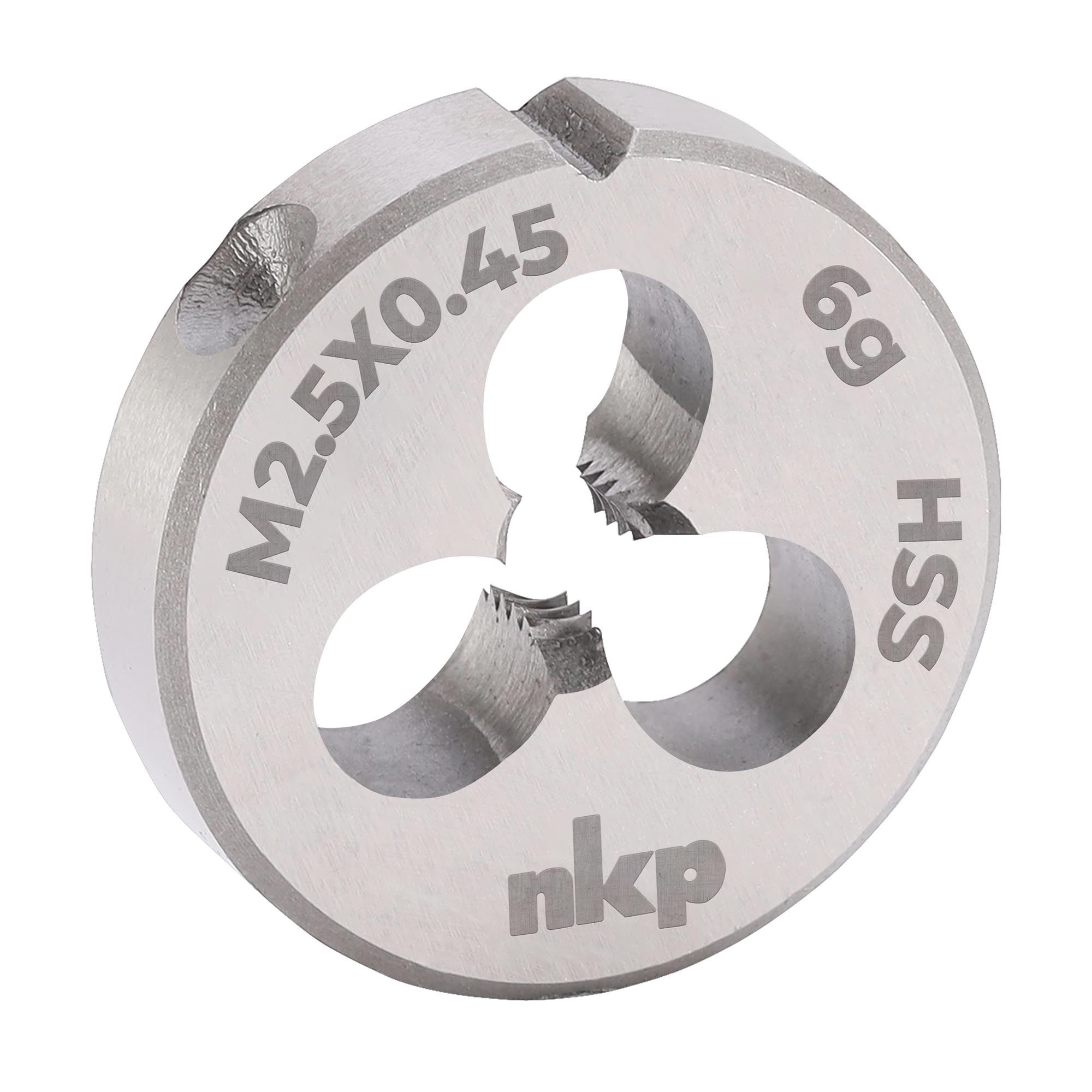 Плашка NKP М2,5х0,45 DINEN22568 HSS 6g 16х5мм 240025N