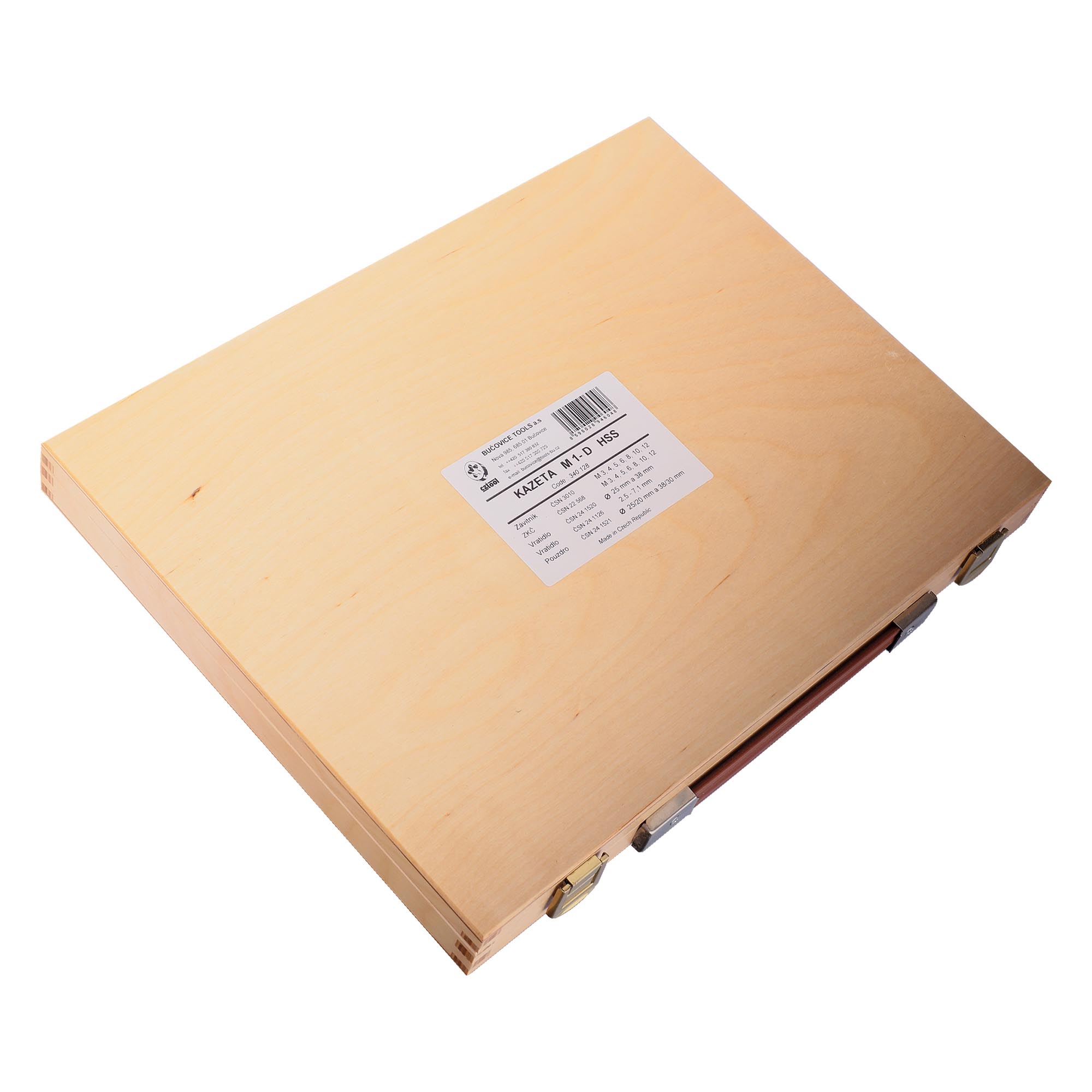 Набор метчиков и плашек Bucovice Tools M3-M12 HSS 34пр 340128