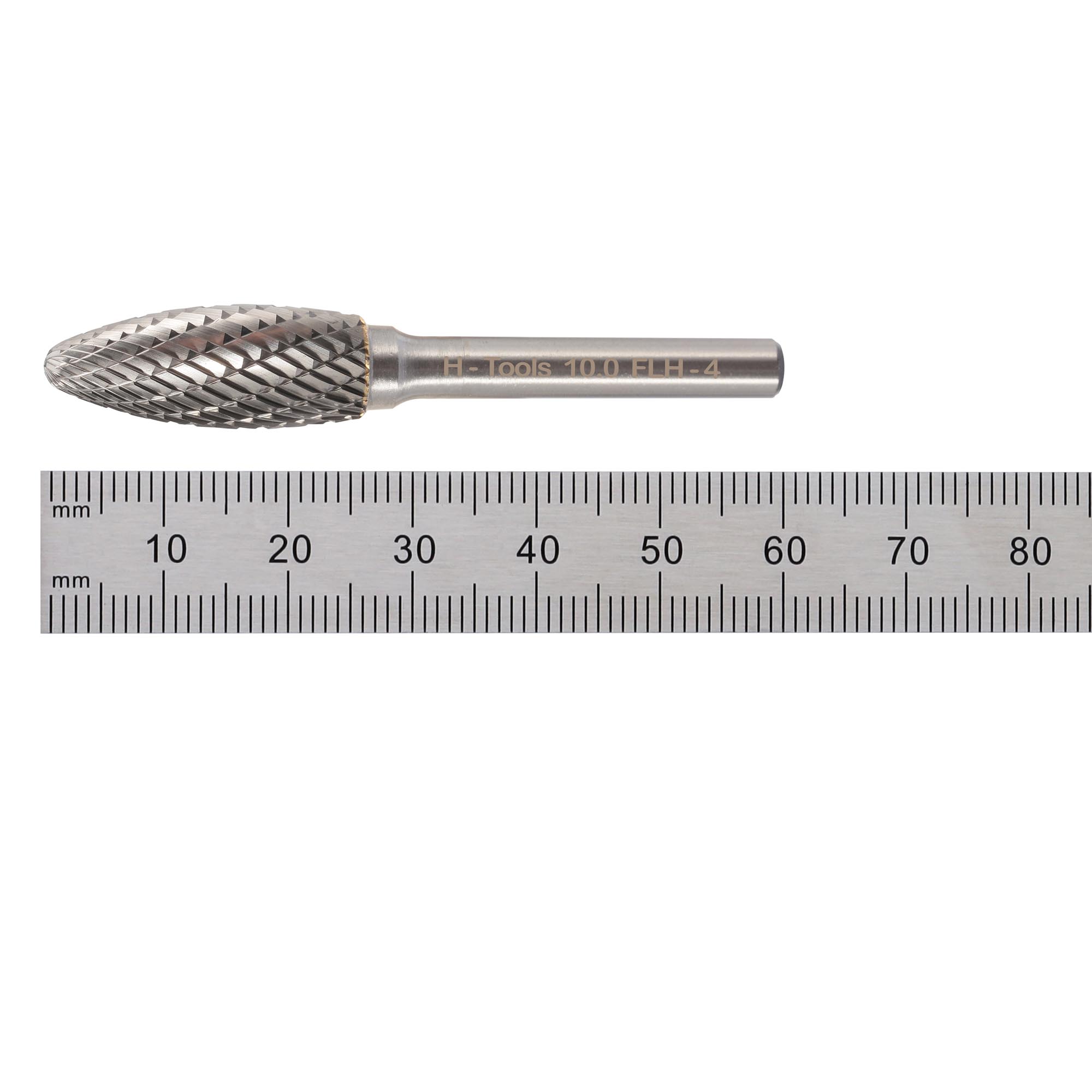 Бор-фреза твердосплавная H-Tools H(FLH) 10,0x25x65x6мм HM 116219HT