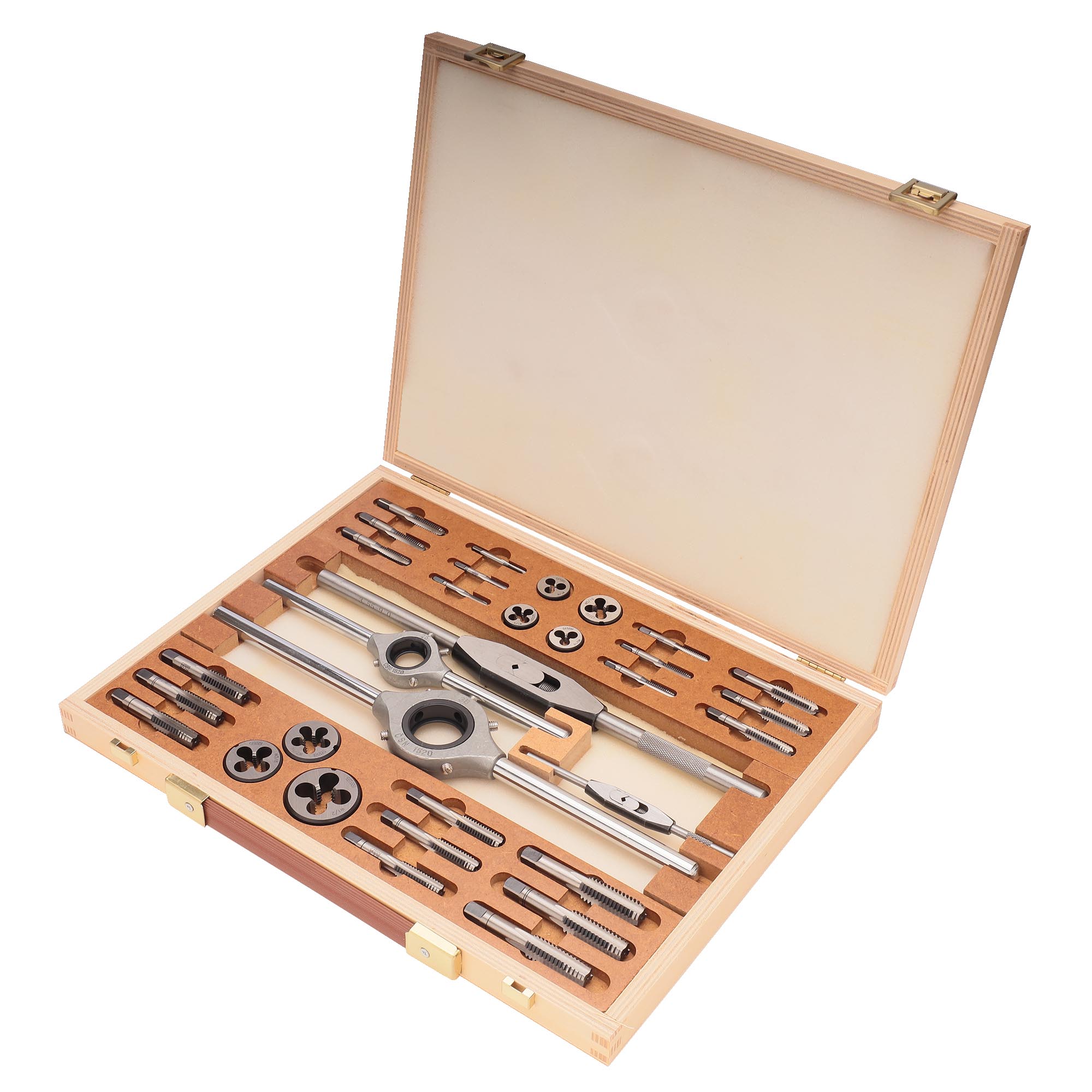 Набор метчиков и плашек Bucovice Tools BSW 1/8"-1/2" 115CrV3 34пр 311012