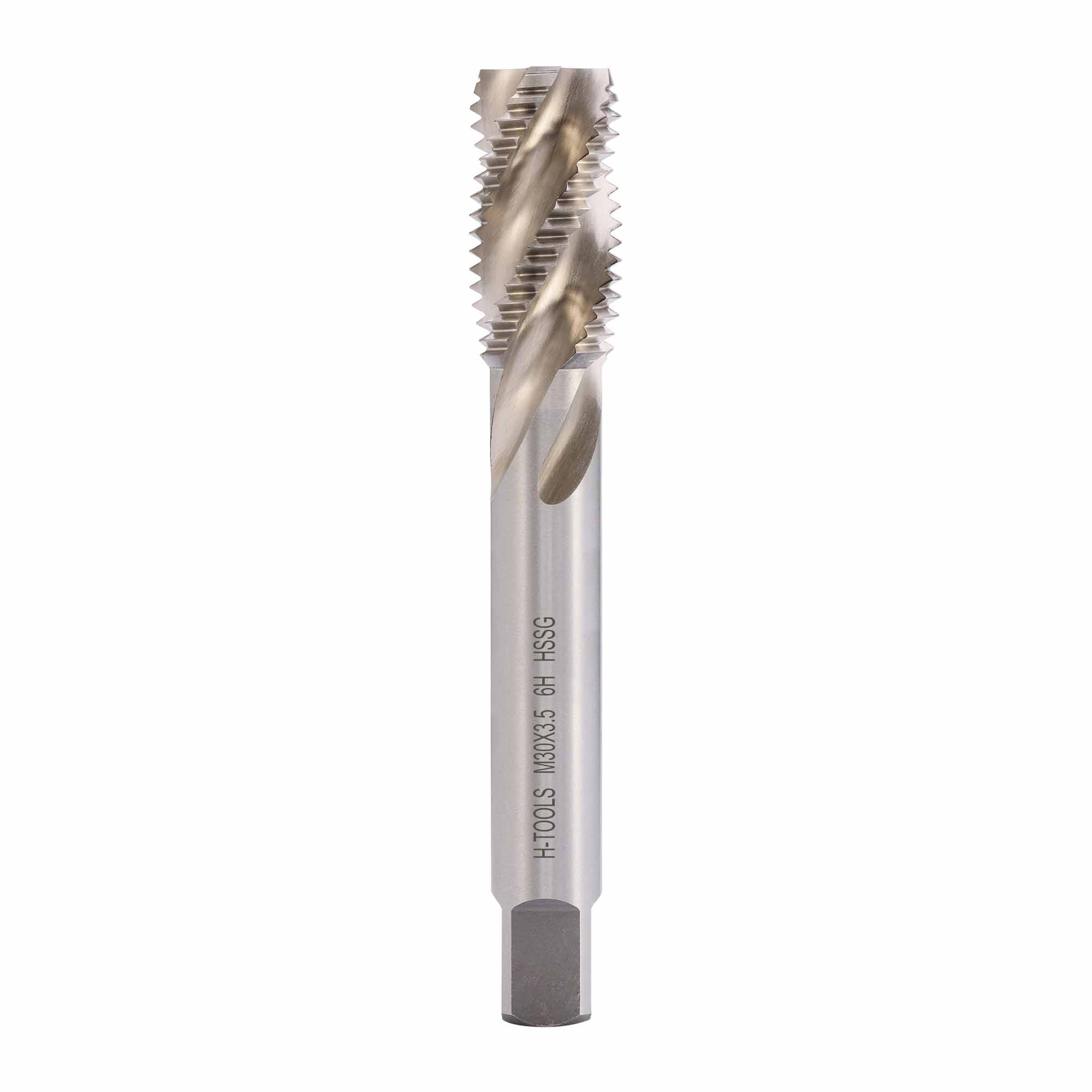 Метчик М30х3,5 (Машинный, винт.) DIN376 HSS-G 6h C/2-3P R35 180мм a=18 H-Tools 501100-D2-0300