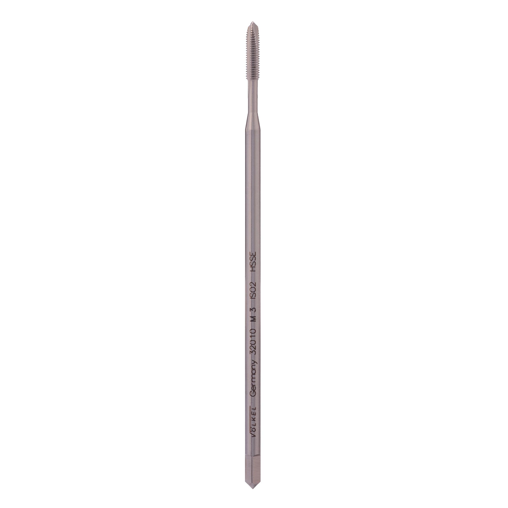 Метчик удлиненный машинный Volkel М3х0,5 DIN371XL 100мм HSSE 6h B/4-5P 32010