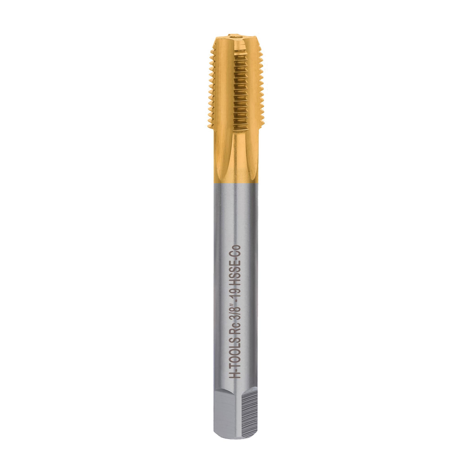 Метчик конический машинный H-Tools HSSE-TiN Rc BSPT 3/8"-19 55° 73408EHT